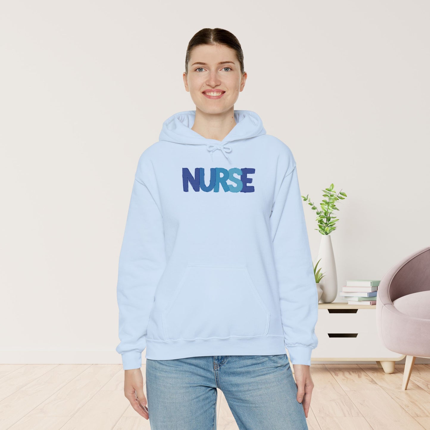 Polka Dot Nurse Hoodie - Registered Nurse Hoodie