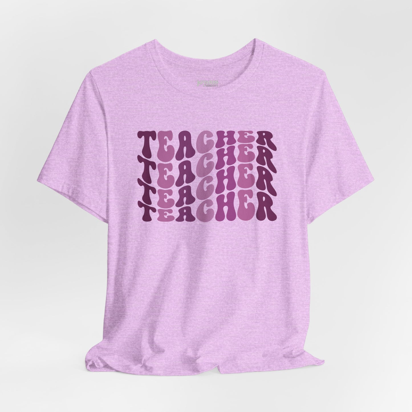 Groovy Purple Teacher Soft Cotton Tee for School Teachers