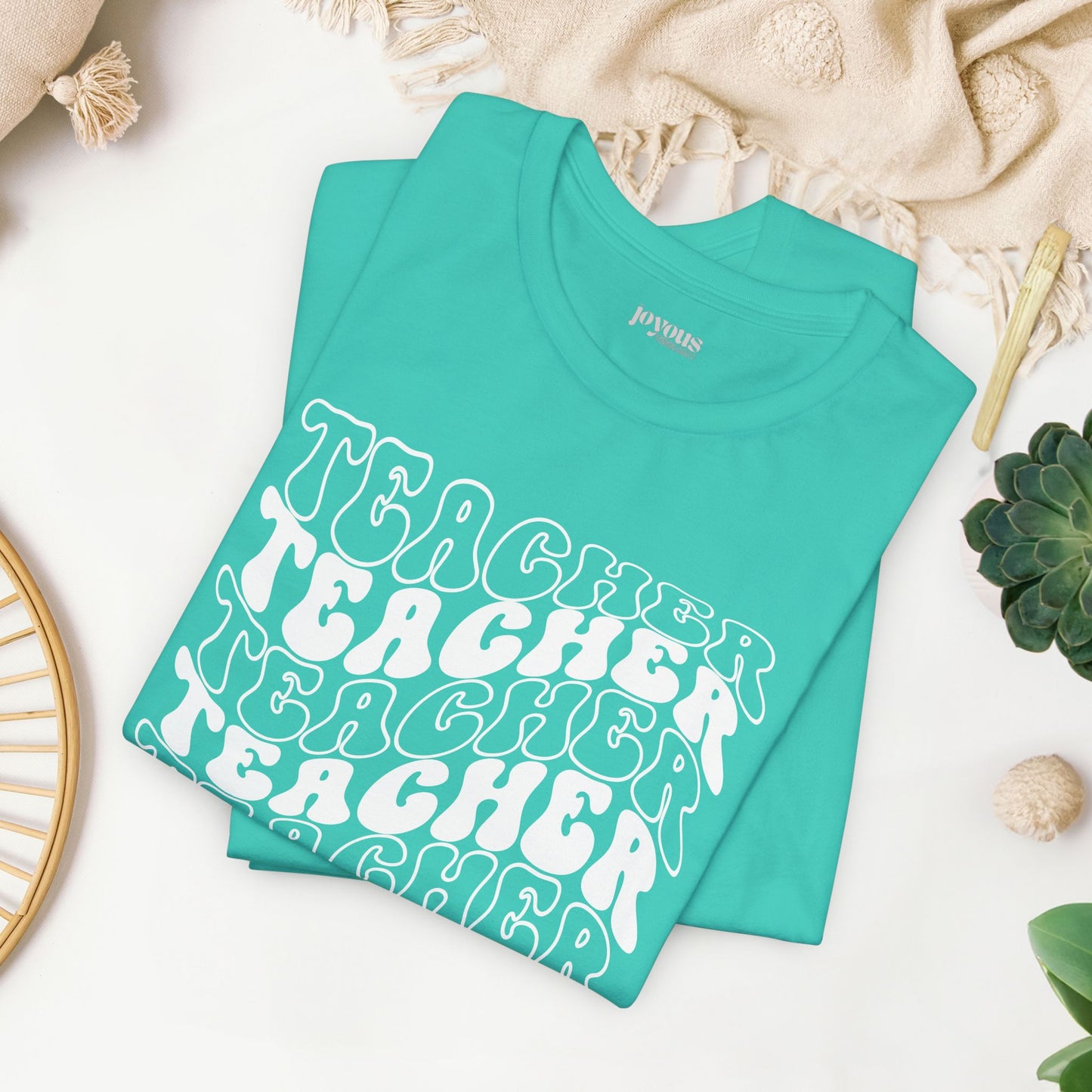 Groovy Teacher Soft Cotton Tee for School Teachers