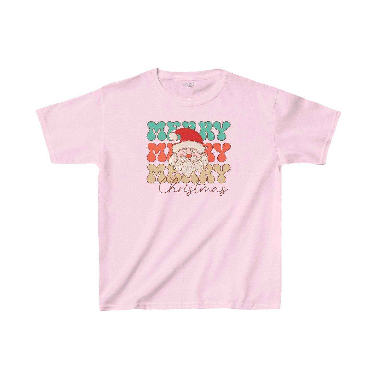 Merry Christmas Youth Christmas Shirt - Retro Christmas Tee