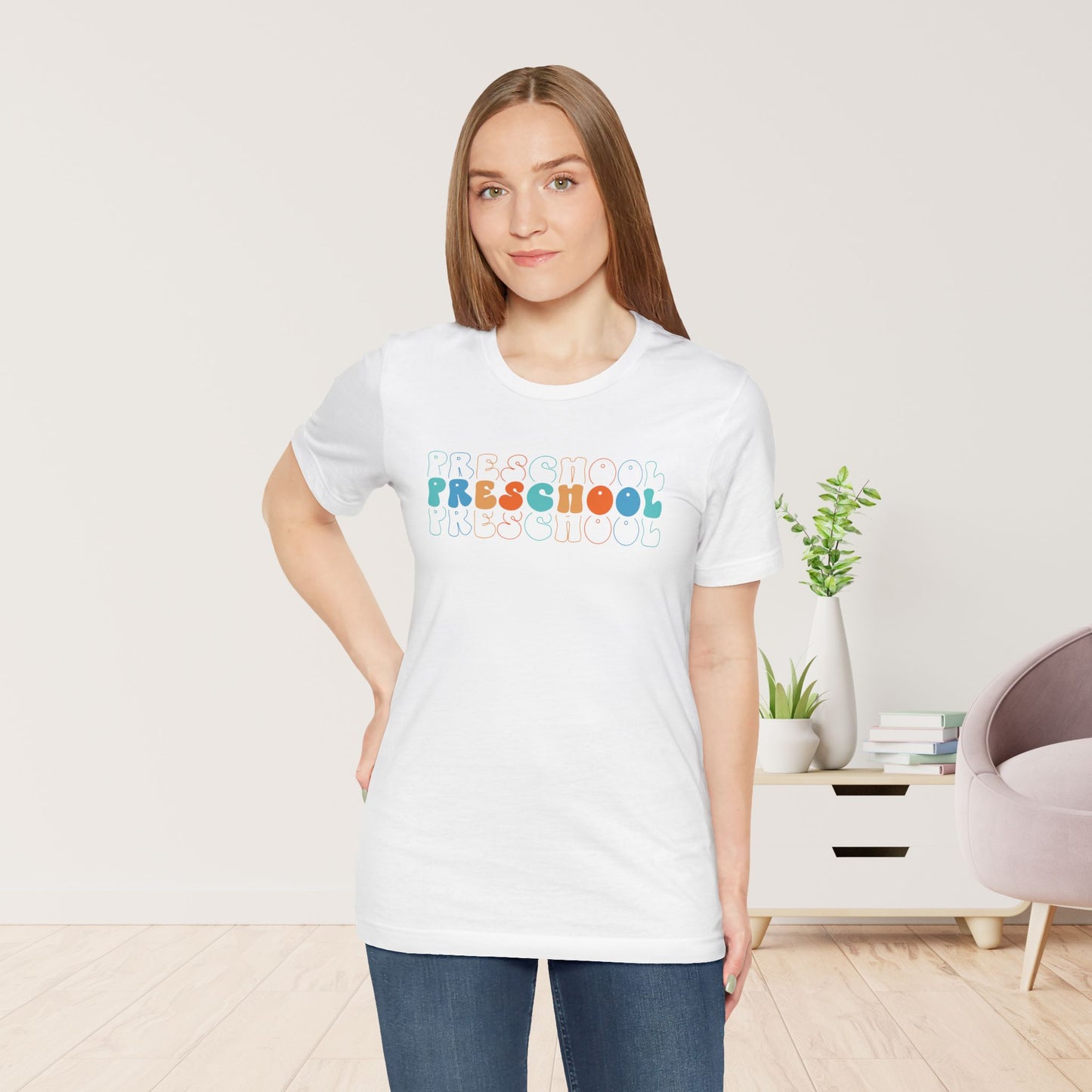 Trendy Preschool Teacher Soft Cotton Tee