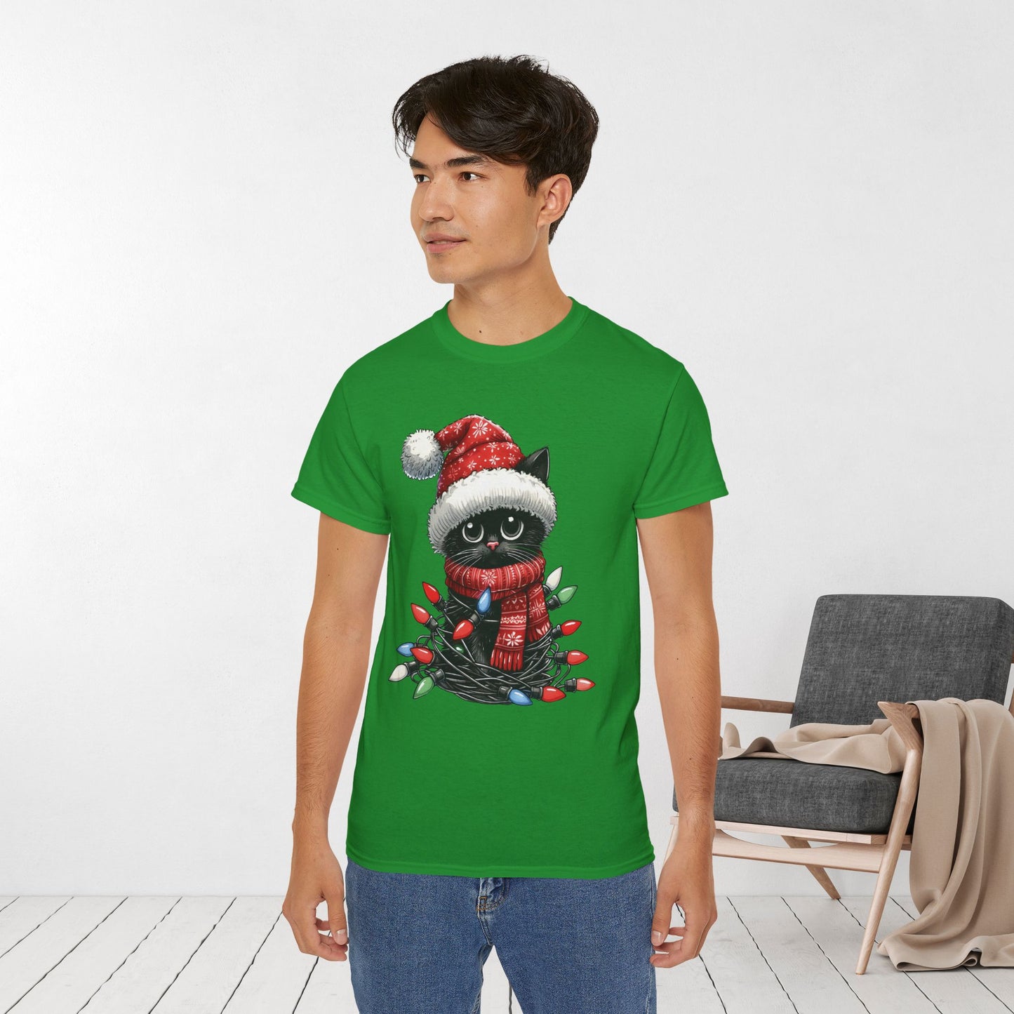 Cute Christmas Cat Ultra Cotton Tee