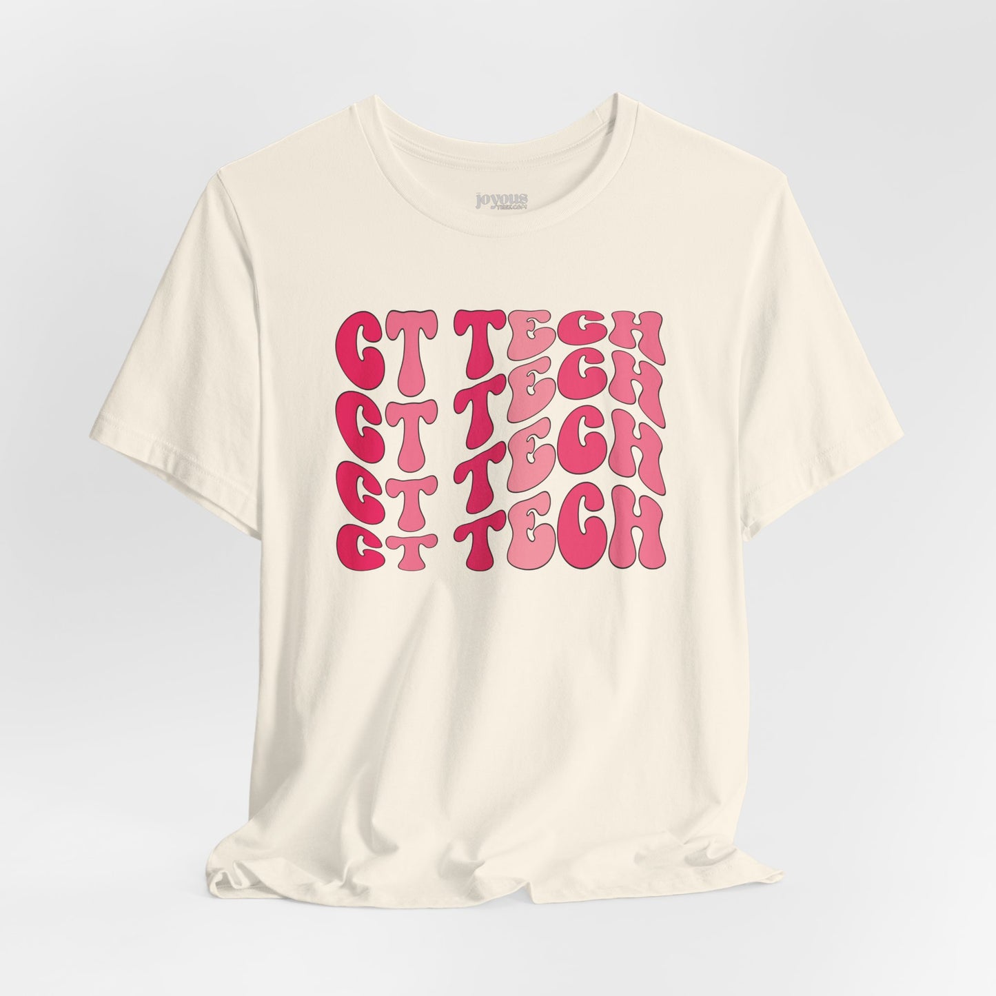 Groovy Pink CT Tech Shirt - CT Technologist Soft Cotton Tee