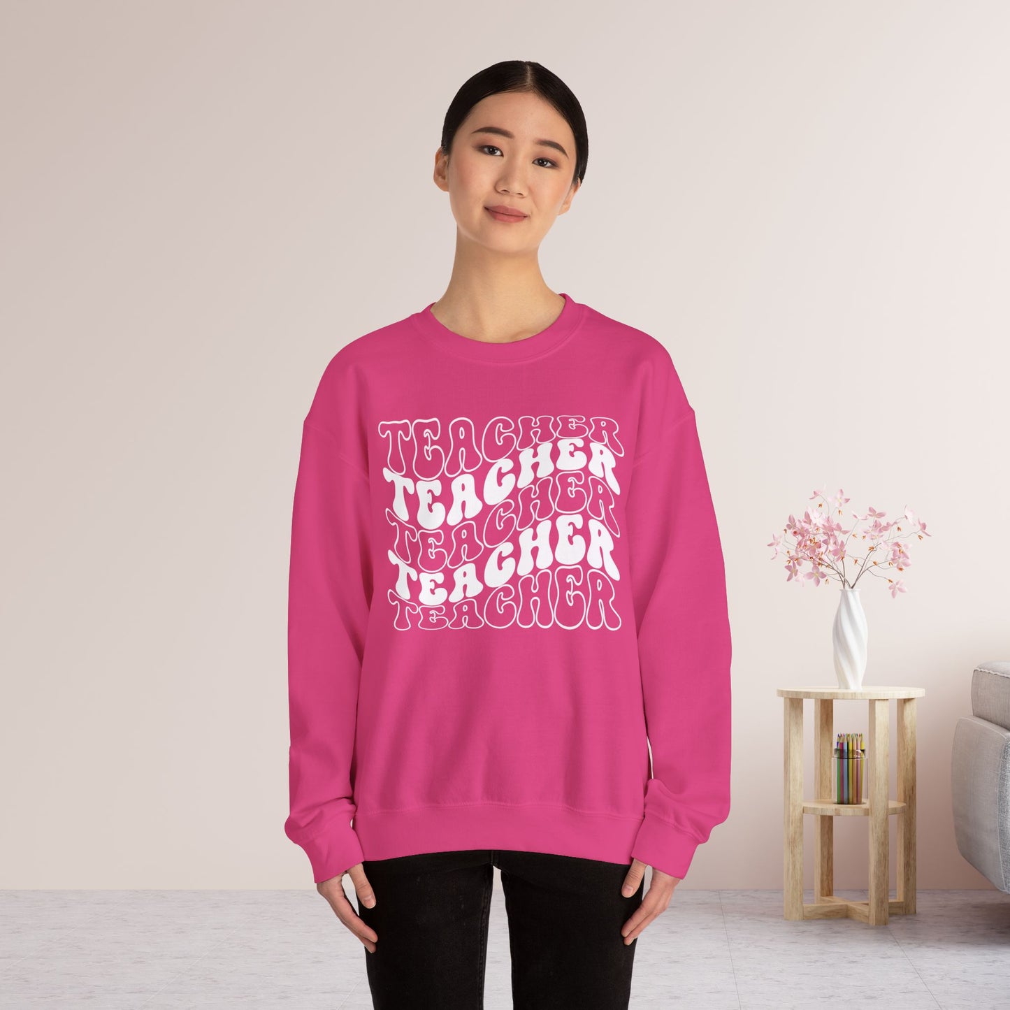 Groovy Unisex Teacher Sweatshirt for School Teachers