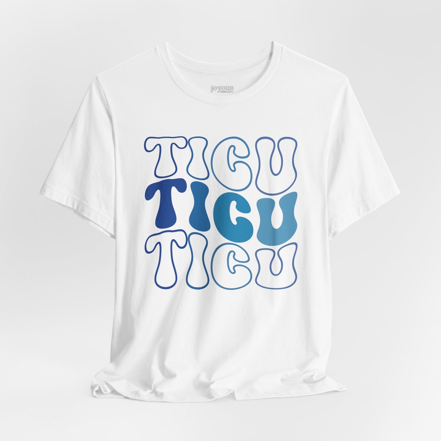 Groovy Blue TICU Shirt - Trauma ICU Nurse Soft Cotton Tee