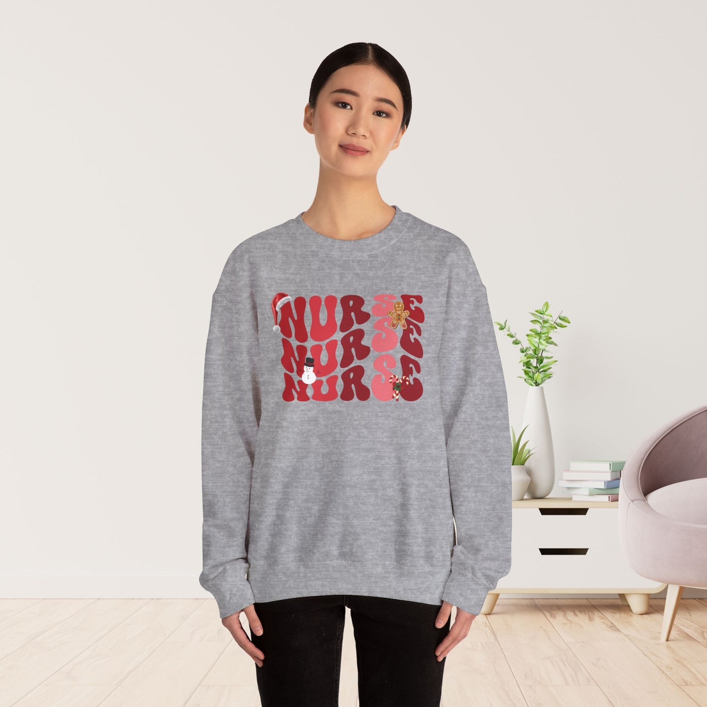 Groovy Christmas Nurse Sweatshirt