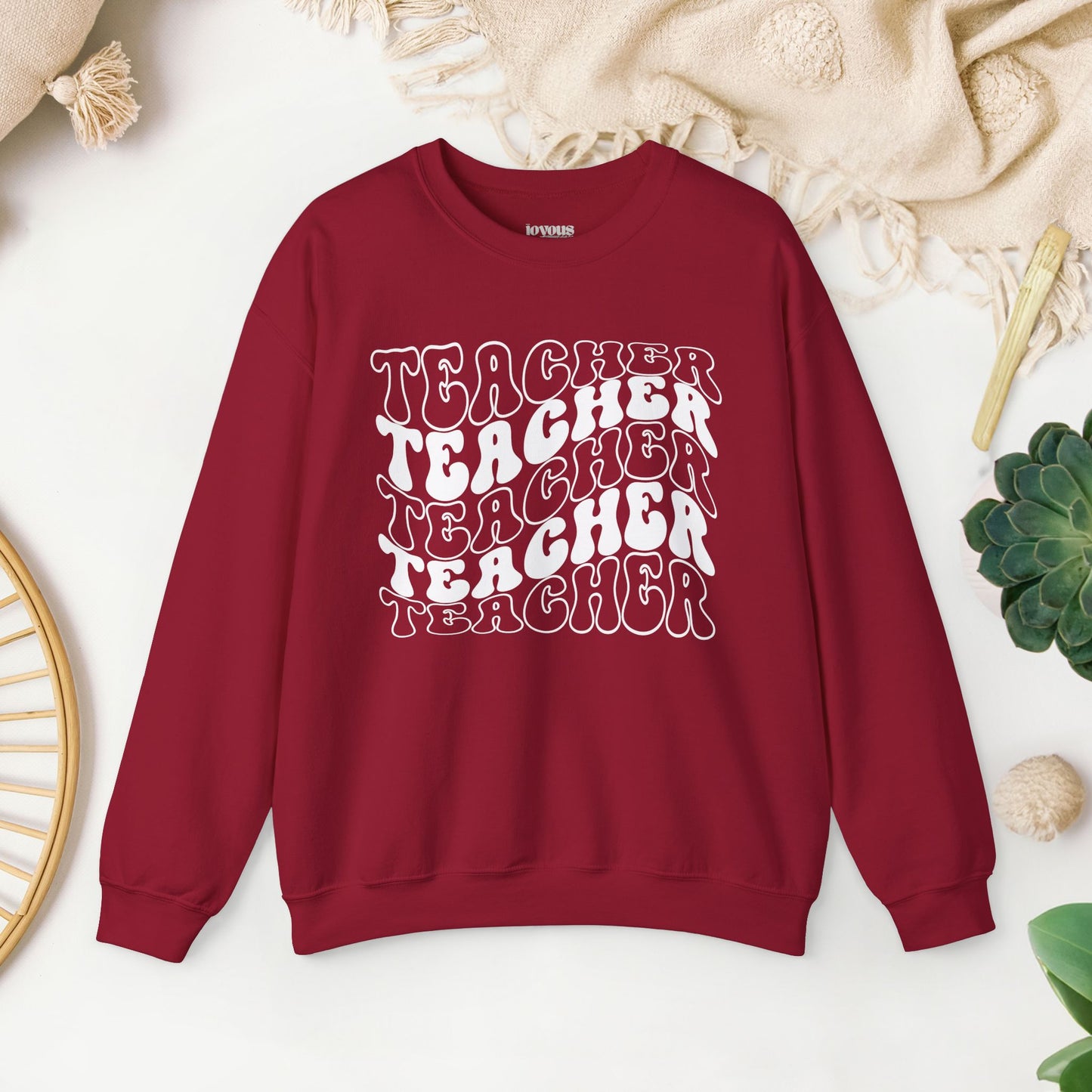 Groovy Unisex Teacher Sweatshirt for School Teachers