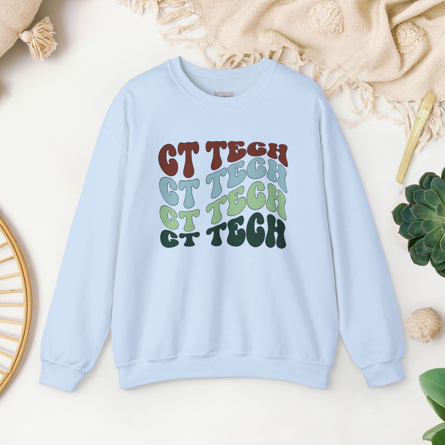 Groovy Colorful CT Tech Sweatshirt - CT Technologist Sweater