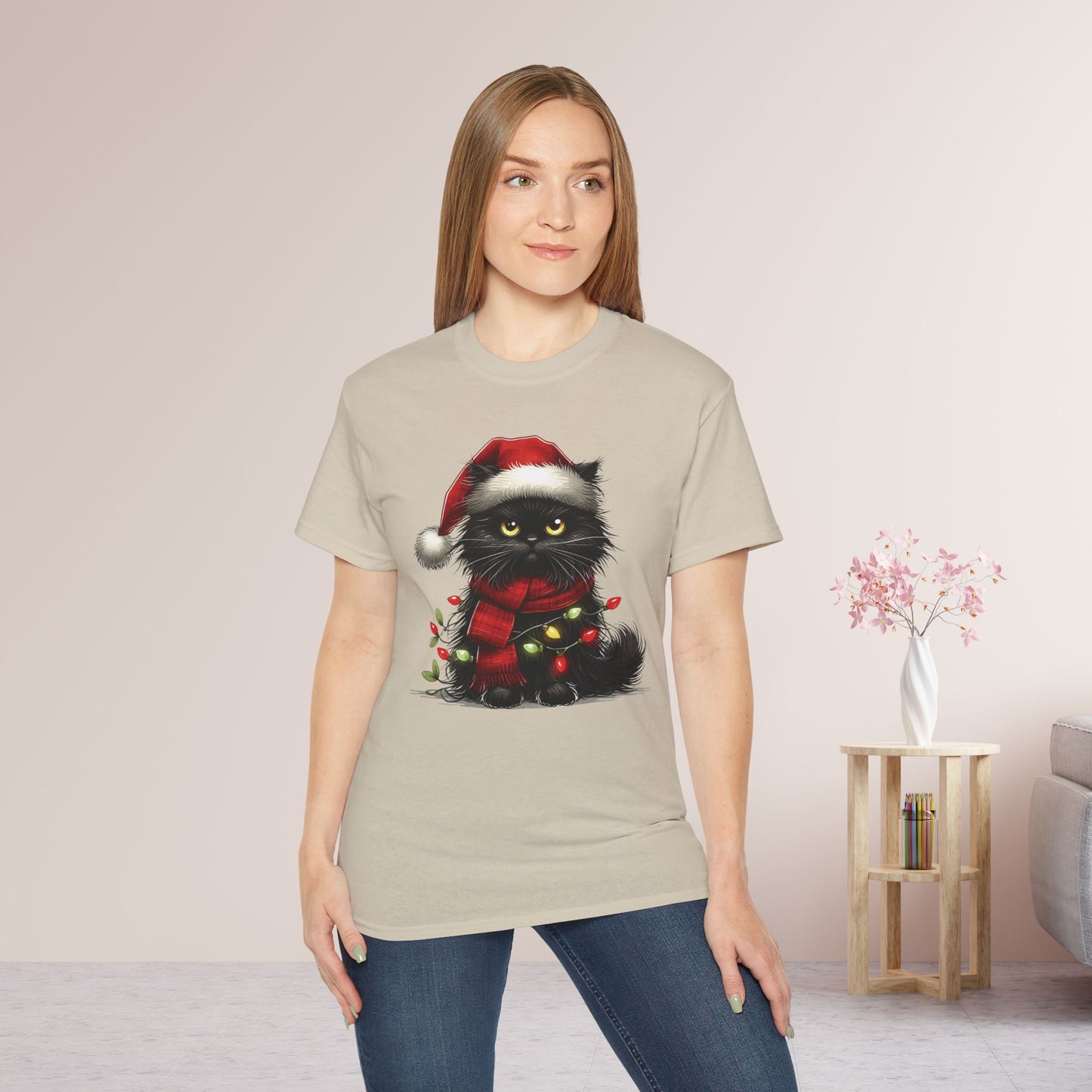 Funny Christmas Cat Ultra Cotton Tee