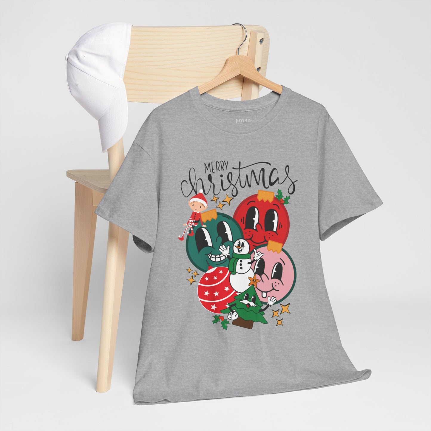Trendy Christmas Ornament Shirt - Christmas Heavy Cotton Tee