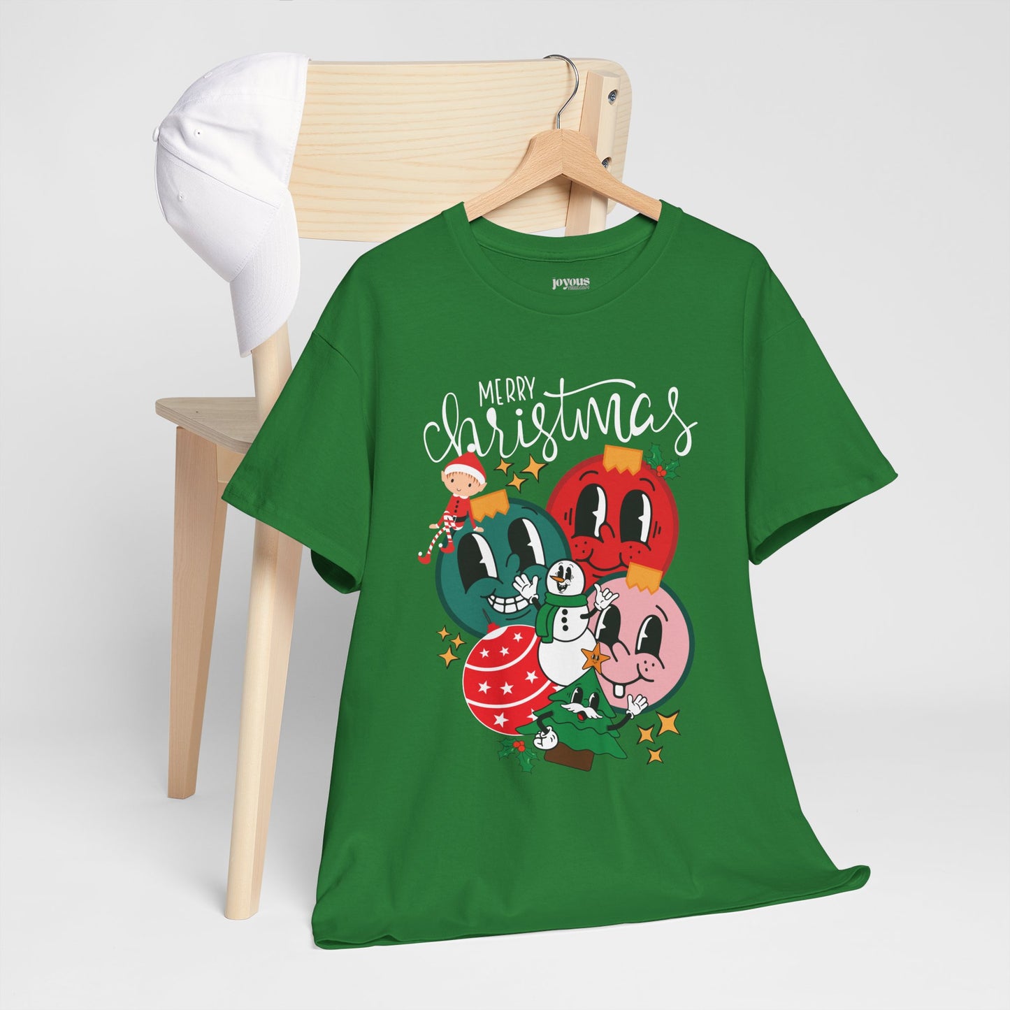 Trendy Christmas Ornament Shirt - Christmas Heavy Cotton Tee