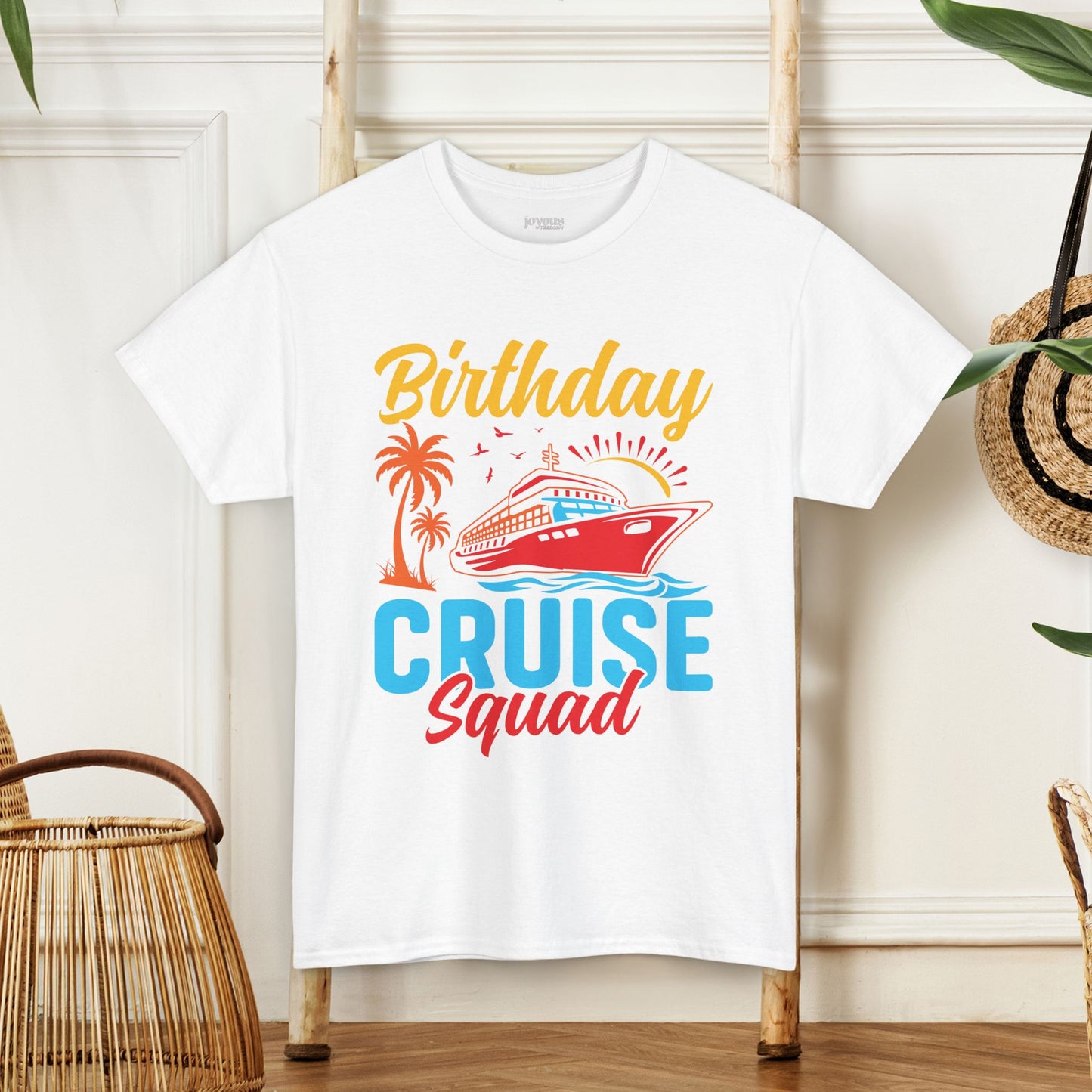 Birthday Cruise Squad Shirt - Family Cruise Vacation Heavy Cotton Tee