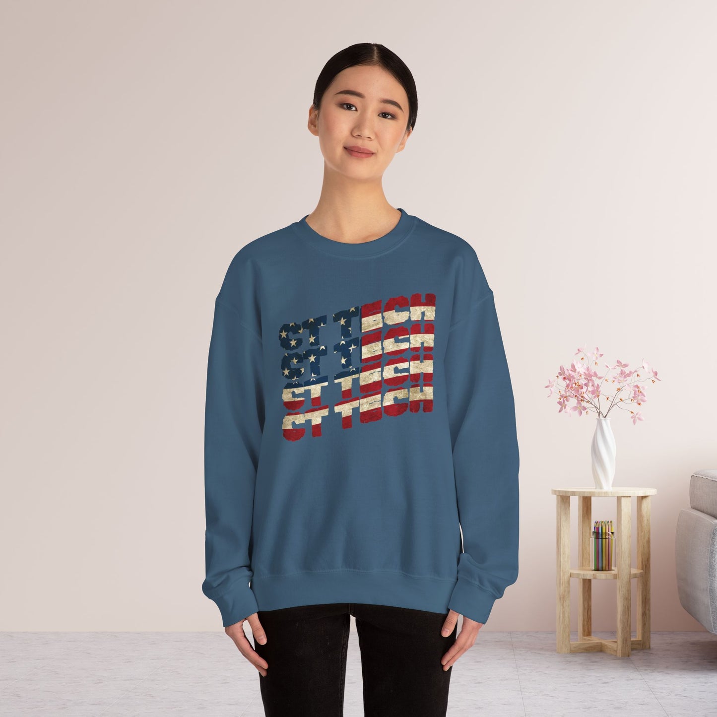USA Flag CT Tech Sweatshirt - 4th of July CT Technologist Sweater