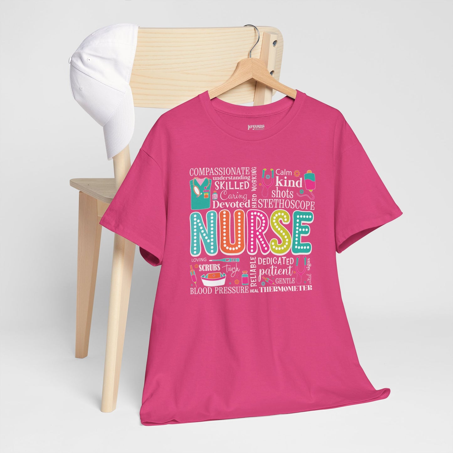 Trendy Nurse Heavy Cotton Tee for Dedicated Registered Nurse