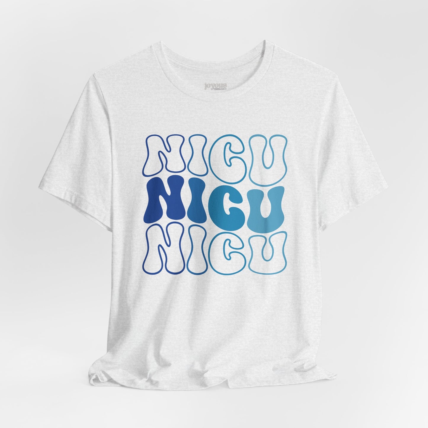Groovy Blue NICU Shirt - Neonatal ICU Nurse Soft Cotton Tee