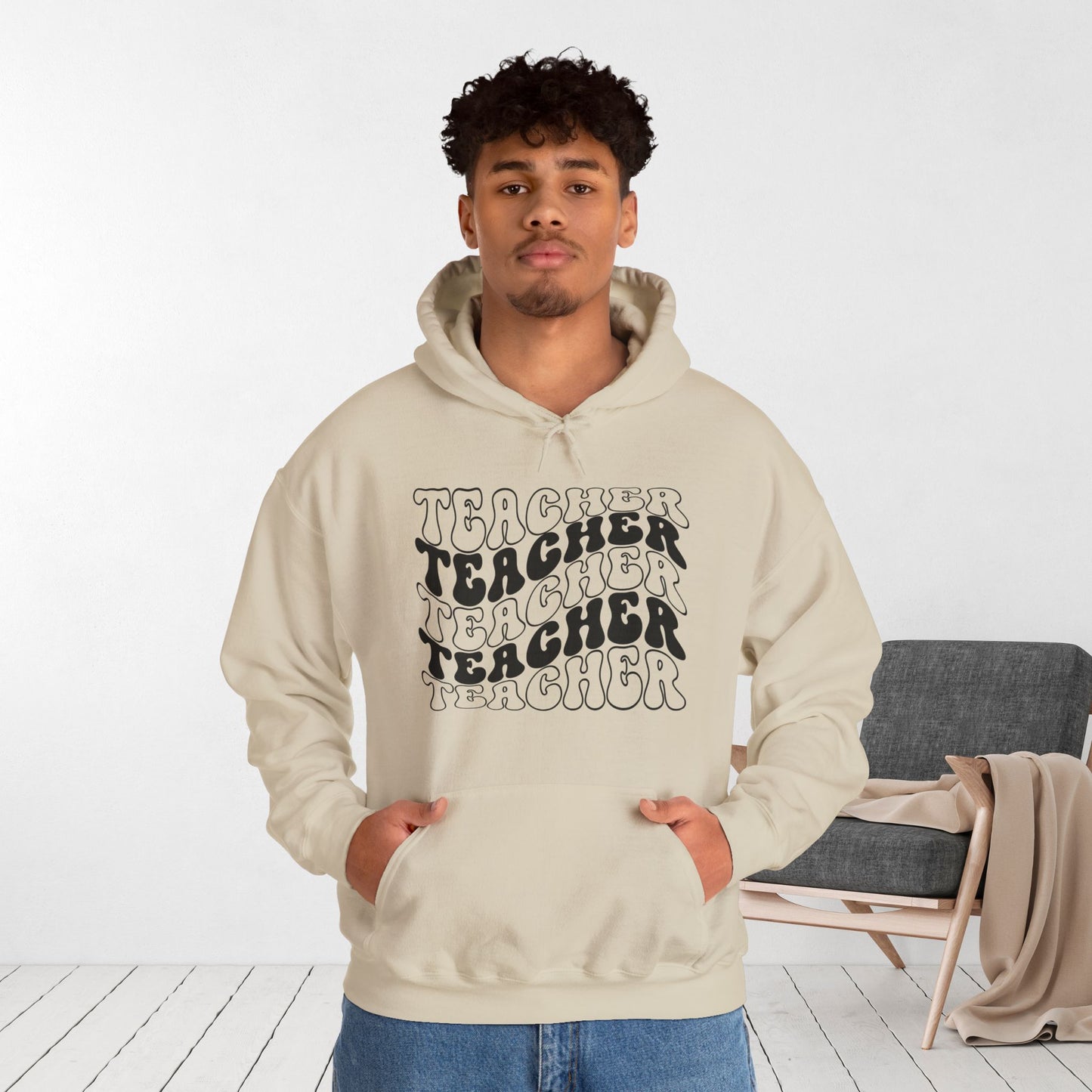 Groovy Unisex Teacher Hoodie for School Teachers