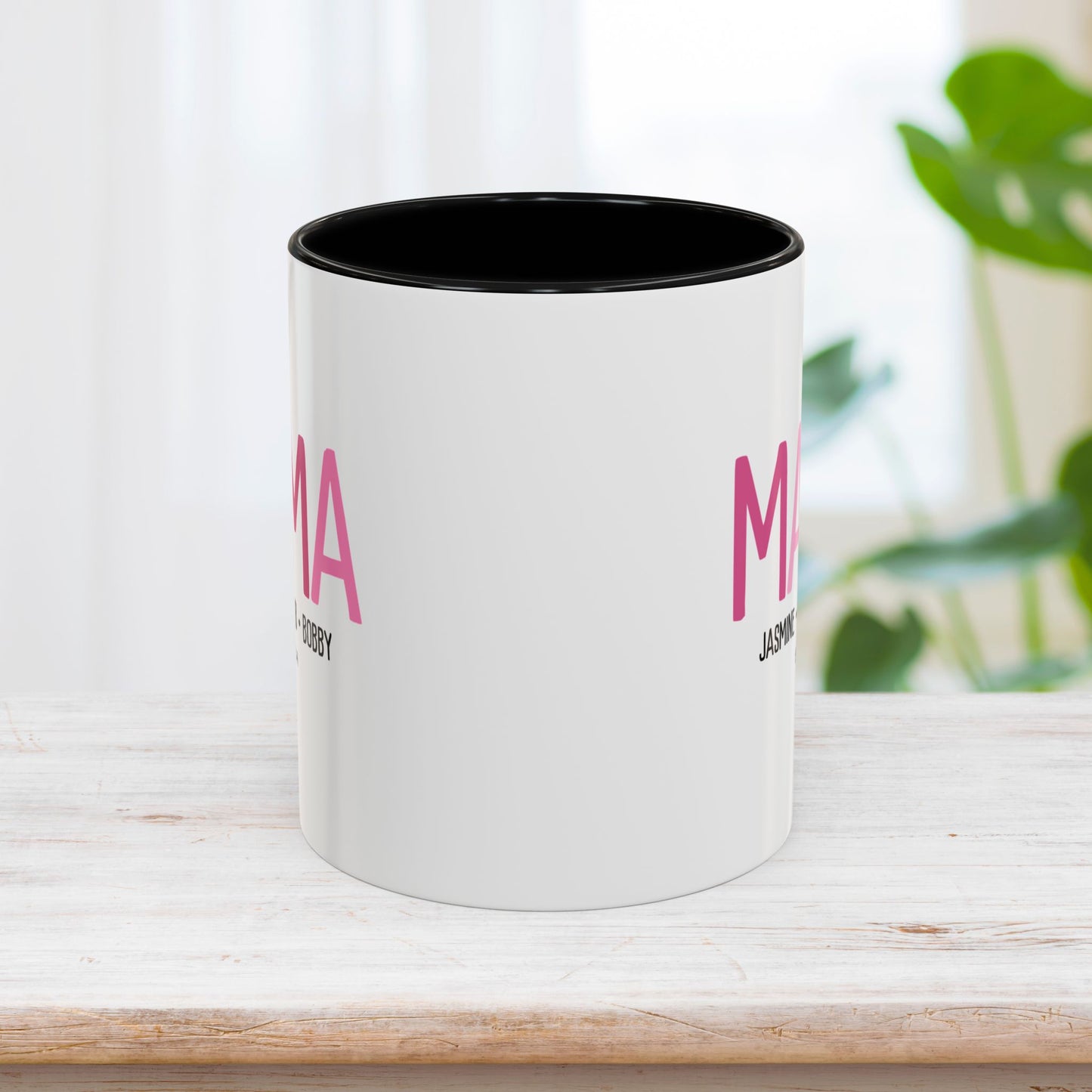 Personalized Mama Coffee Mug with Kids Names - Custom Mom Gifts for Mother's Day