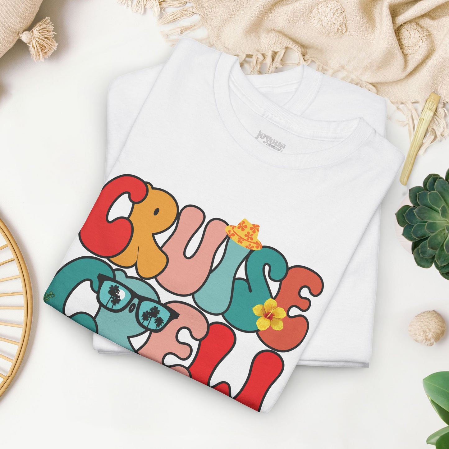 Groovy Cruise Crew Shirt - Family Cruise Vacation Heavy Cotton Tee