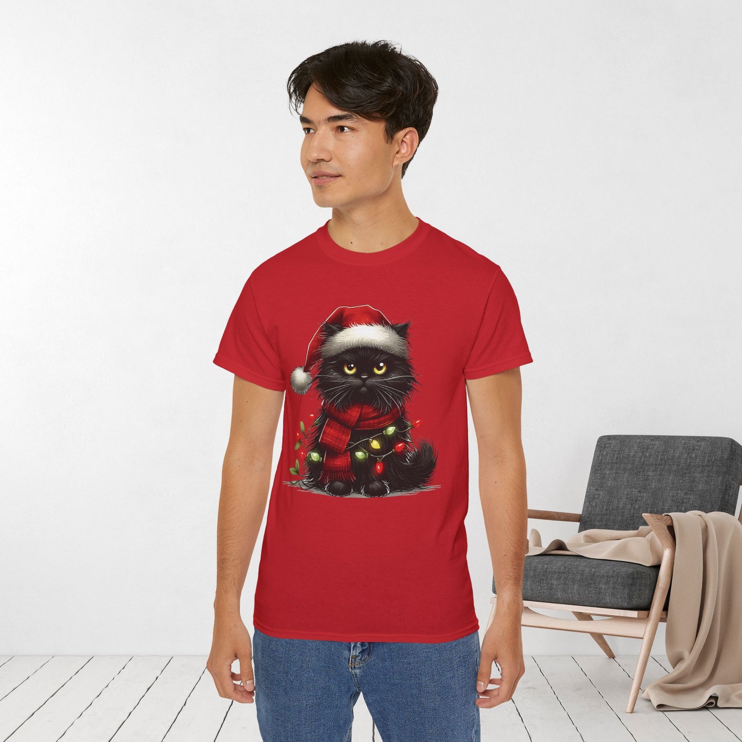 Funny Christmas Cat Ultra Cotton Tee
