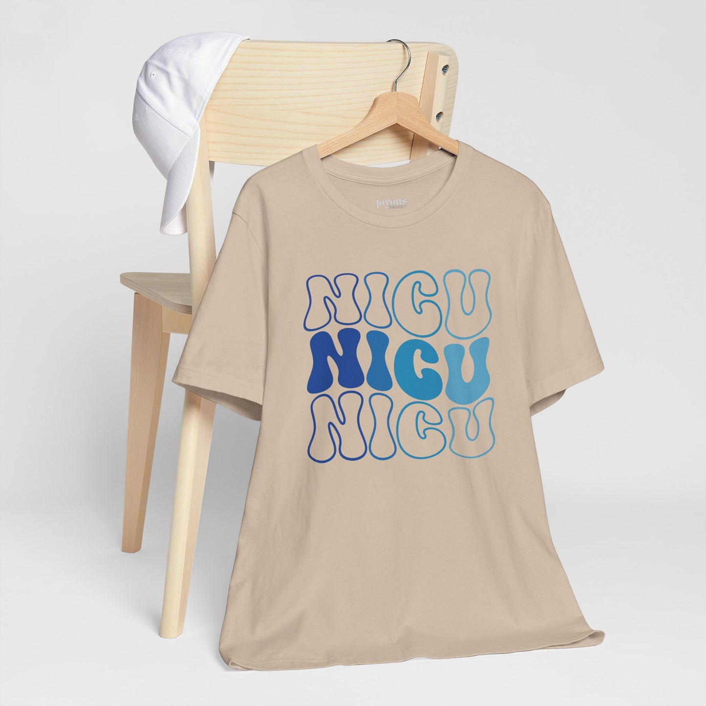 Groovy Blue NICU Shirt - Neonatal ICU Nurse Soft Cotton Tee