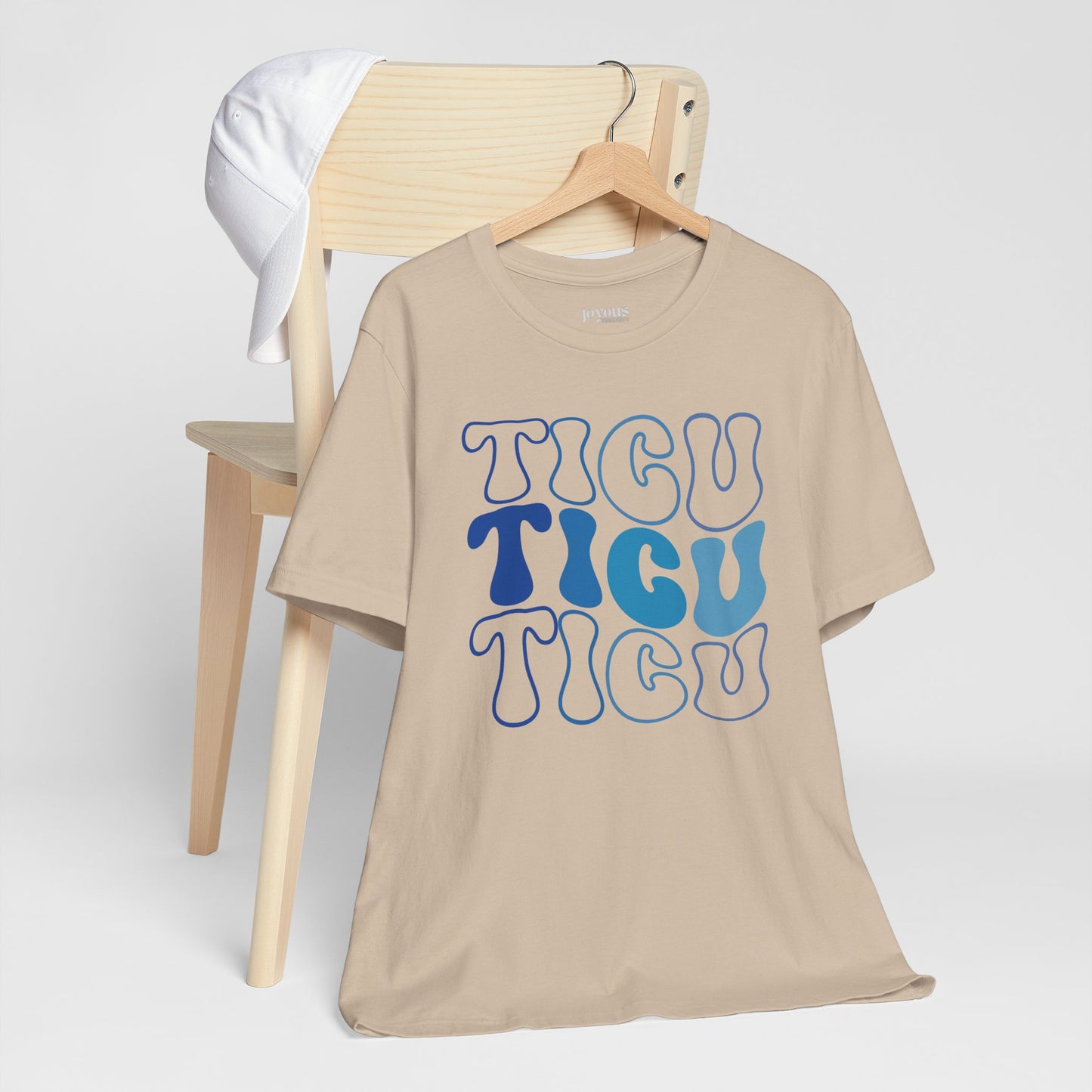Groovy Blue TICU Shirt - Trauma ICU Nurse Soft Cotton Tee