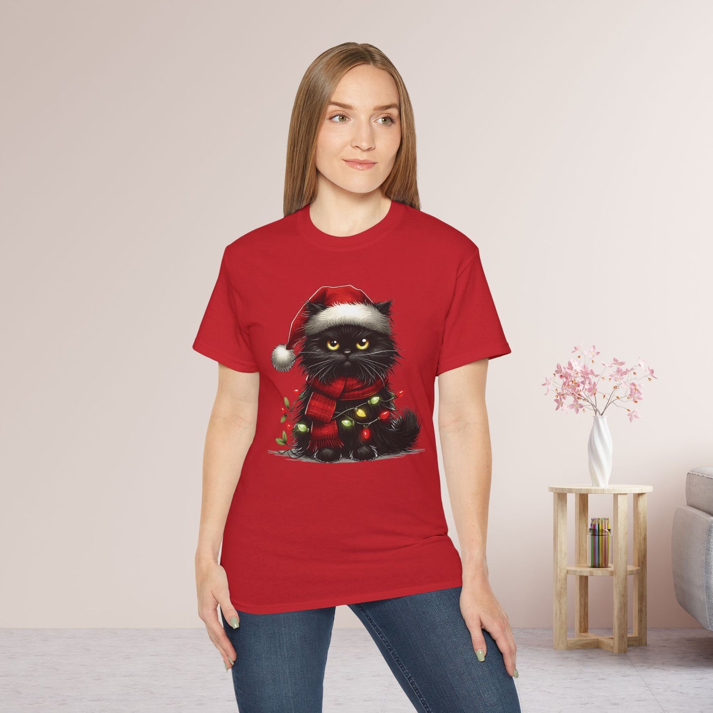 Funny Christmas Cat Ultra Cotton Tee