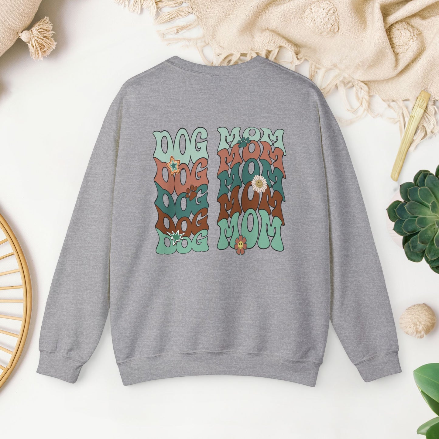Retro Dog Mom Sweatshirt - Trendy Dog Mom Sweater