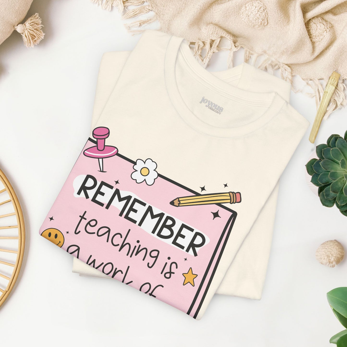 Trendy Motivational Teacher Soft Cotton Tee