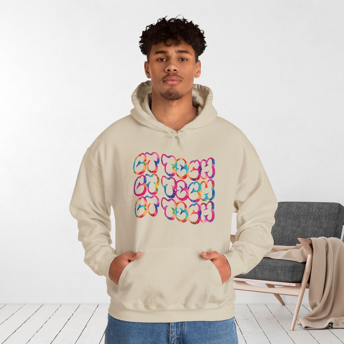Tie Dye Groovy CT Tech Hoodie - CT Technologist Hoodie