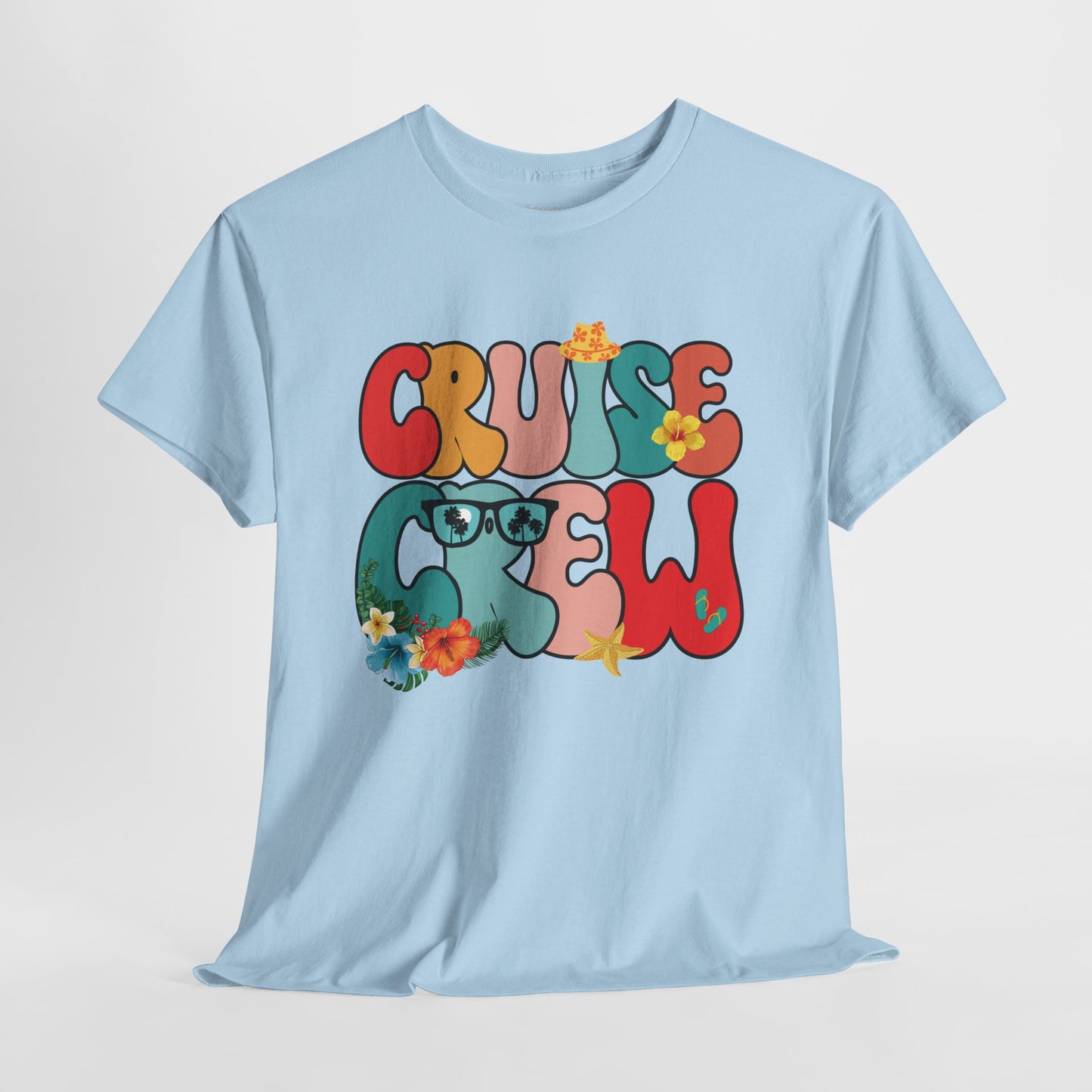 Groovy Cruise Crew Shirt - Family Cruise Vacation Heavy Cotton Tee