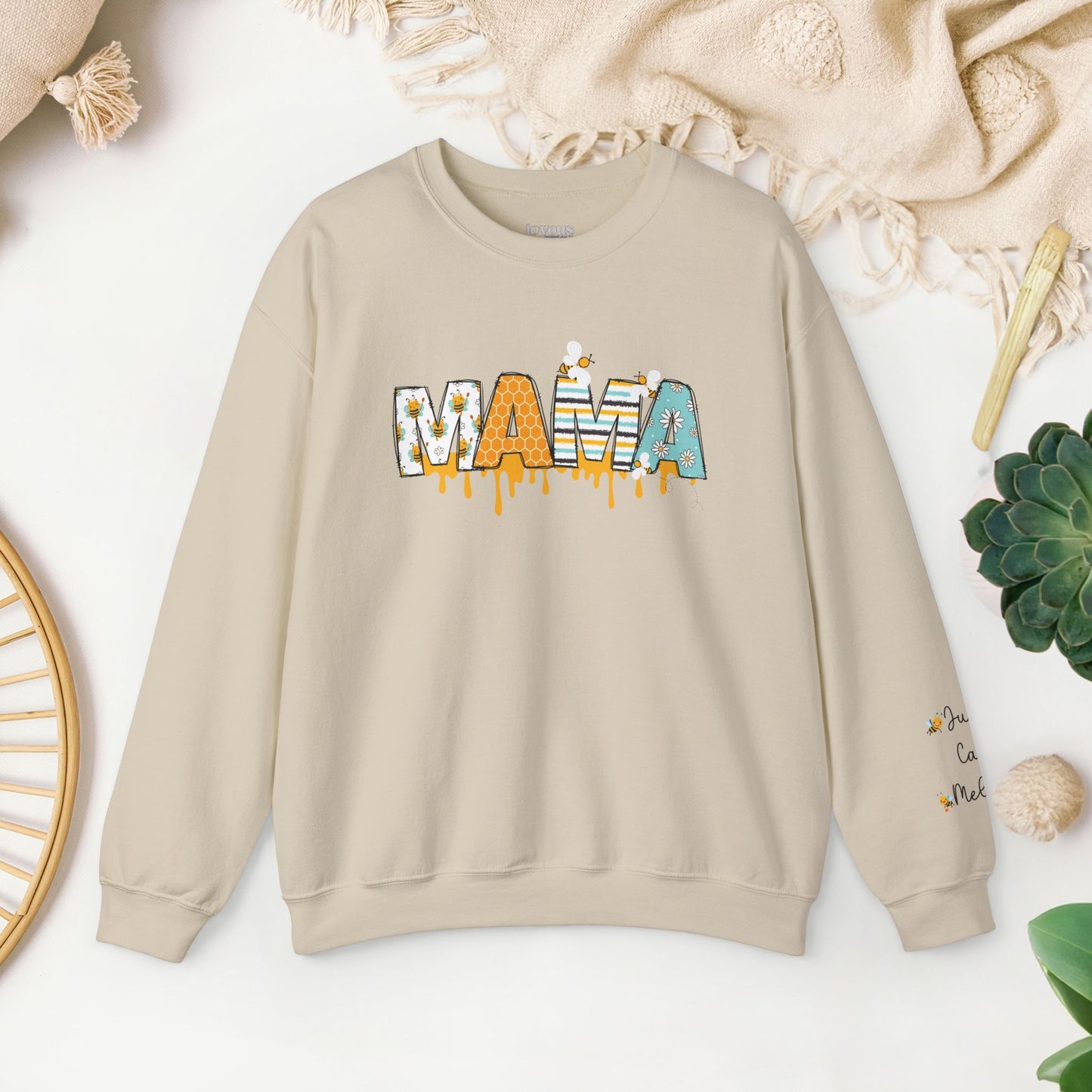 Custom Mama Sweatshirt with Kids Name - Personalized Gift for Mom