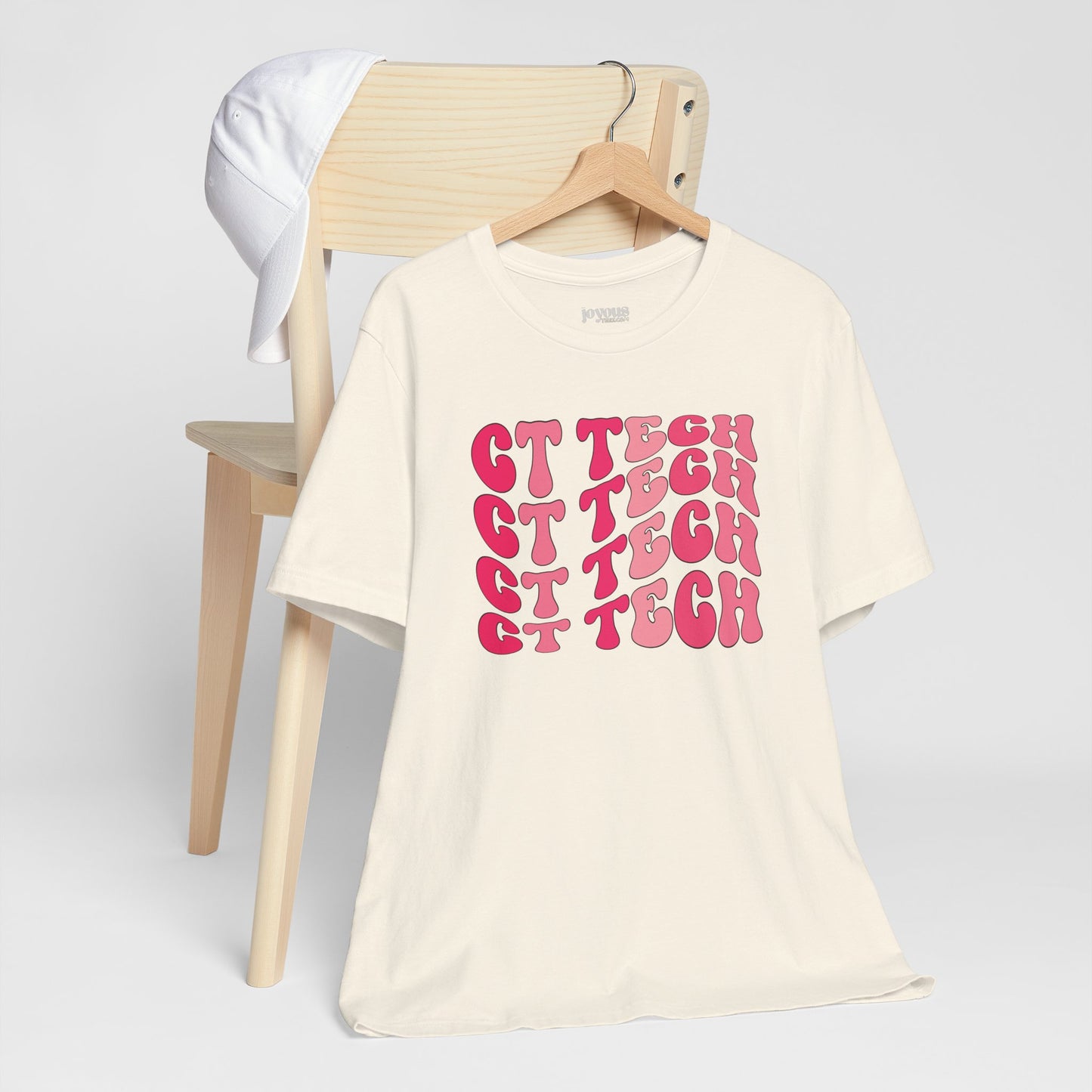 Groovy Pink CT Tech Shirt - CT Technologist Soft Cotton Tee