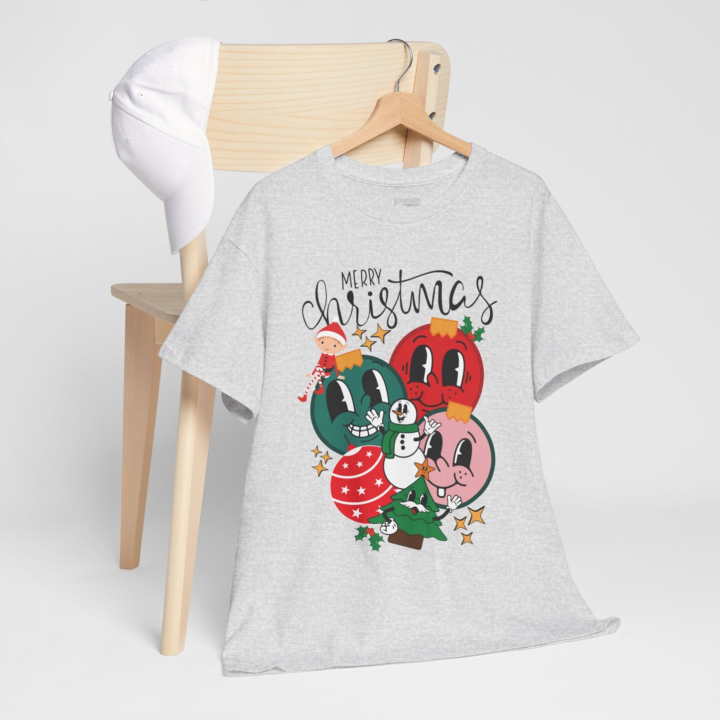 Trendy Christmas Ornament Shirt - Christmas Heavy Cotton Tee