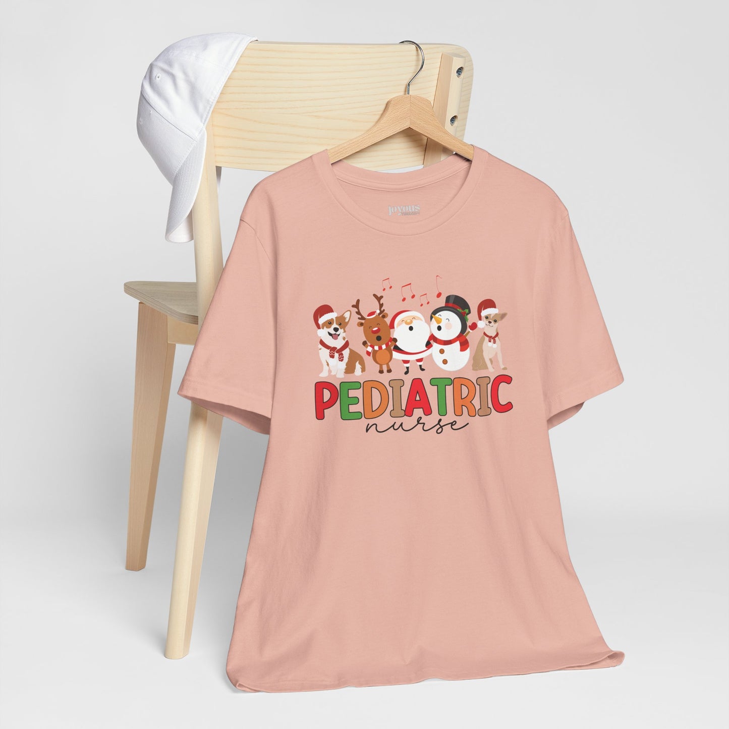 Christmas Pediatric Nurse Soft Cotton Tee