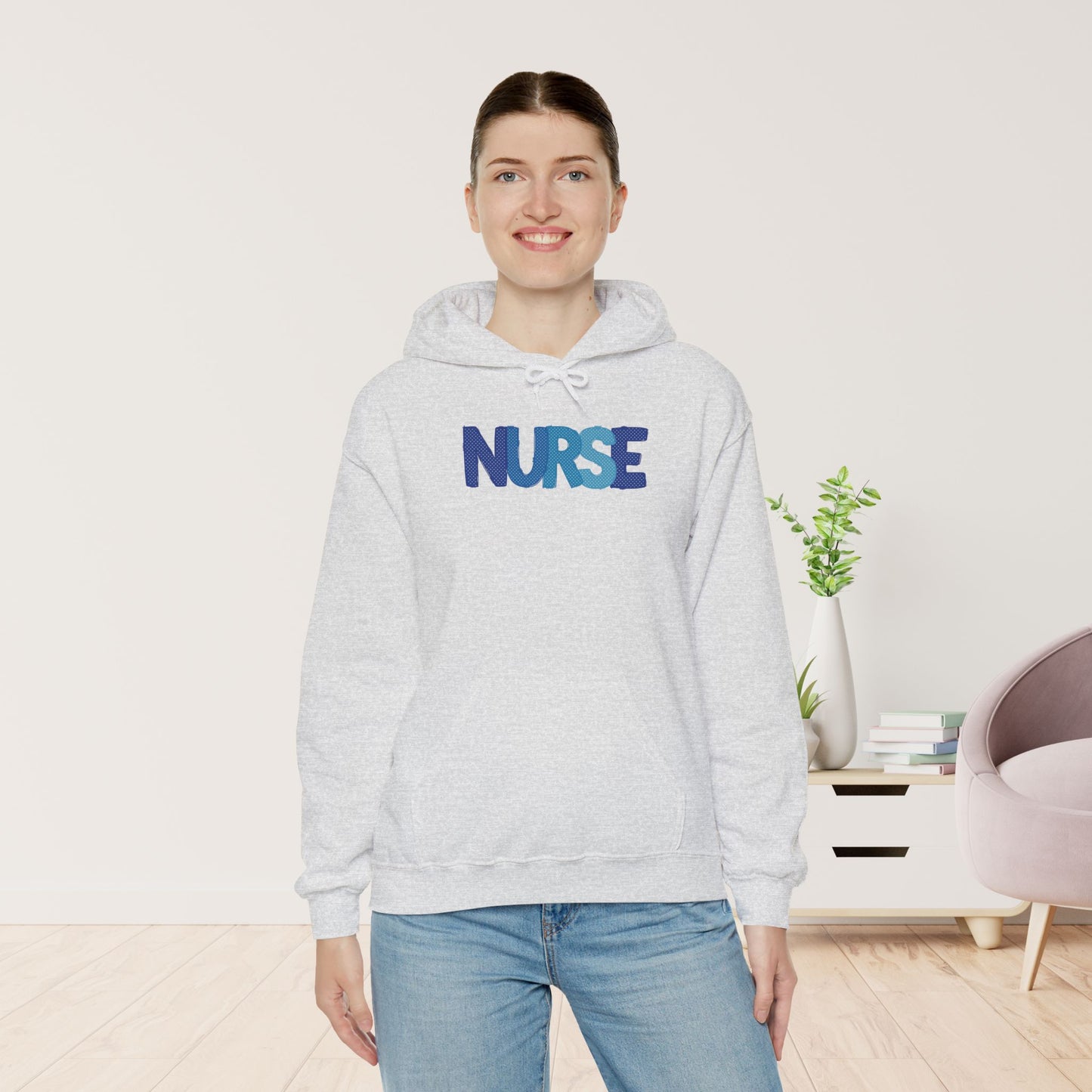 Polka Dot Nurse Hoodie - Registered Nurse Hoodie