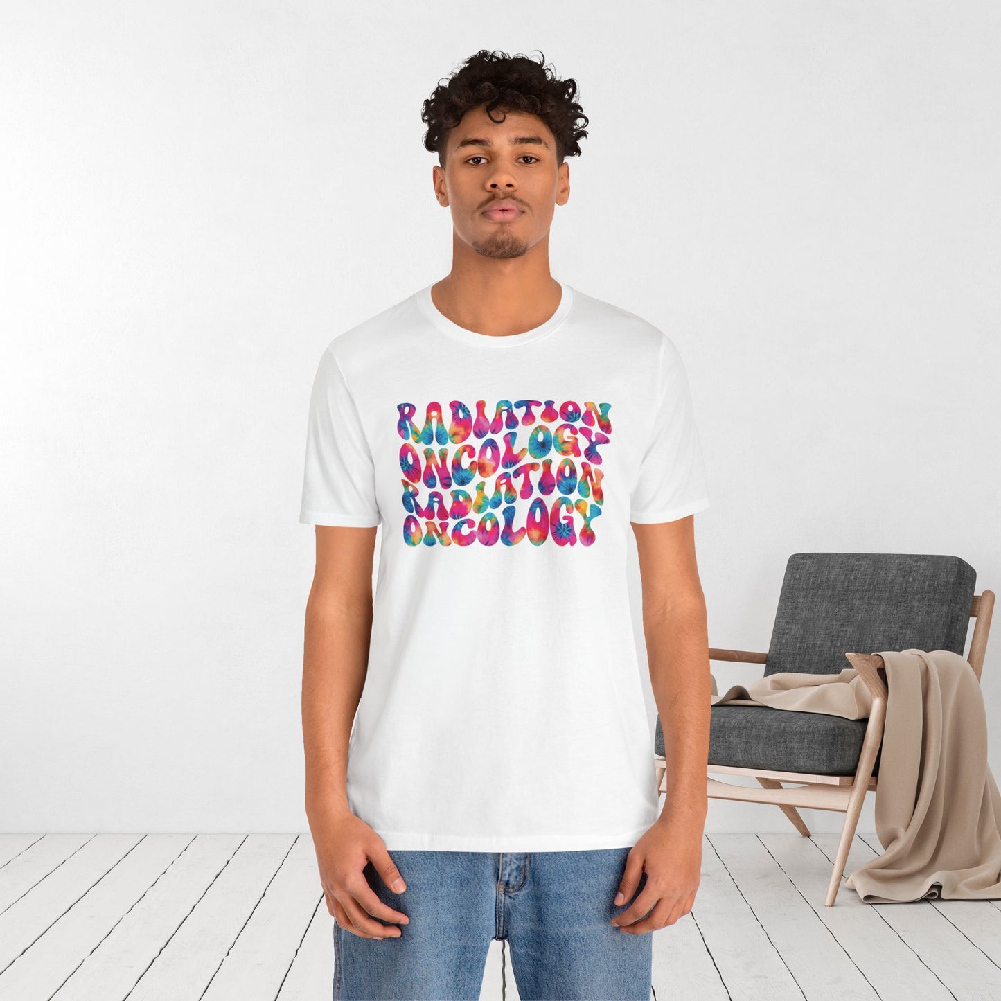 Tie Dye Groovy Radiation Oncology Soft Cotton Tee