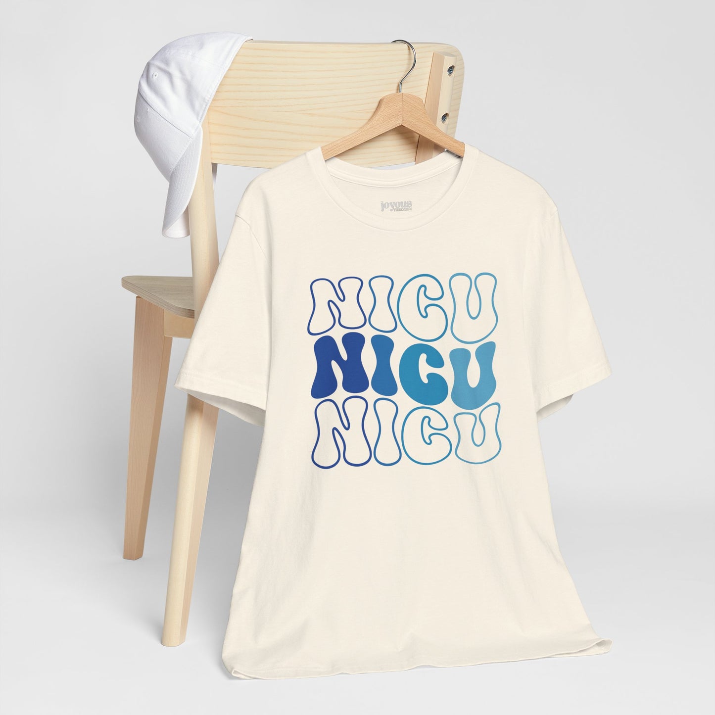 Groovy Blue NICU Shirt - Neonatal ICU Nurse Soft Cotton Tee