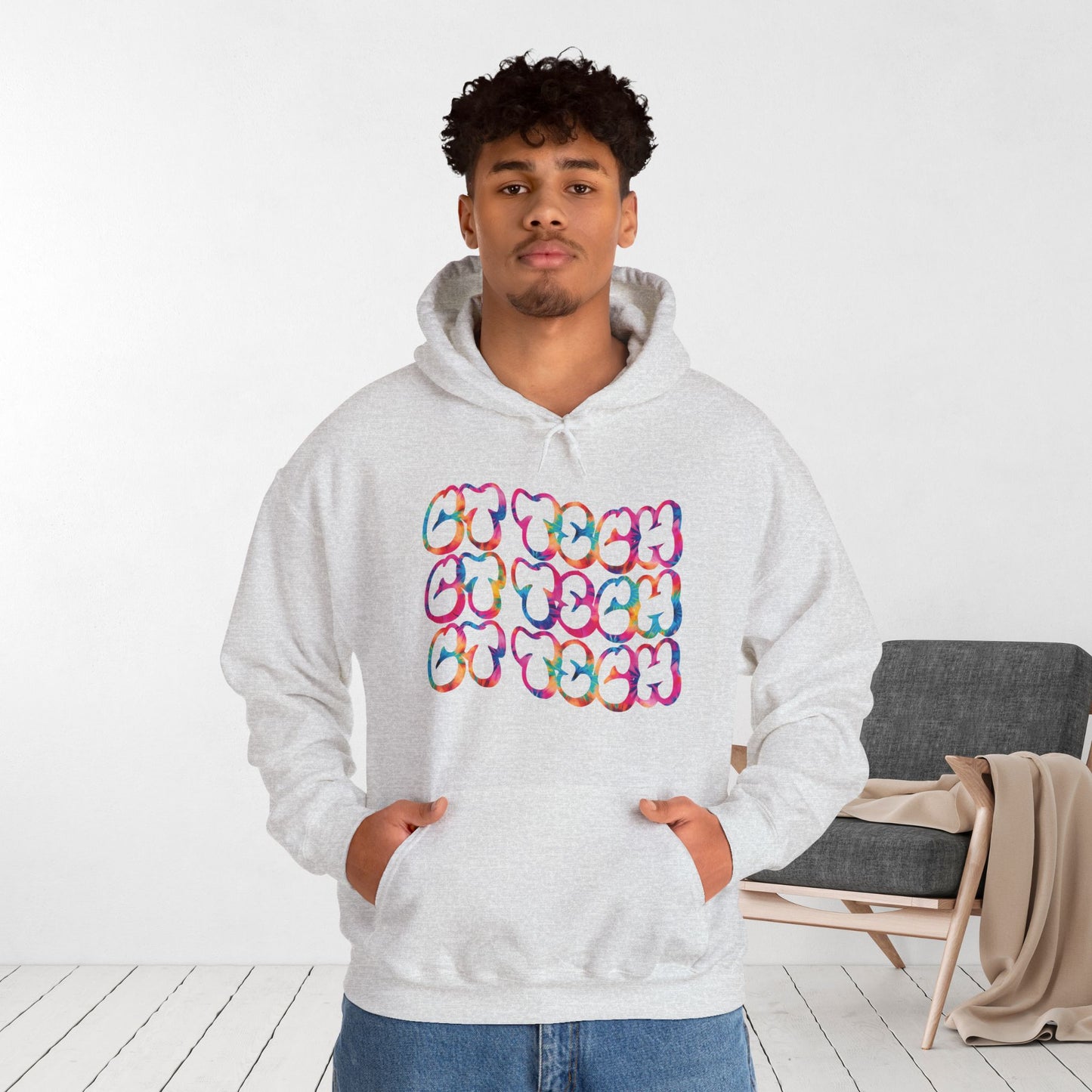 Tie Dye Groovy CT Tech Hoodie - CT Technologist Hoodie
