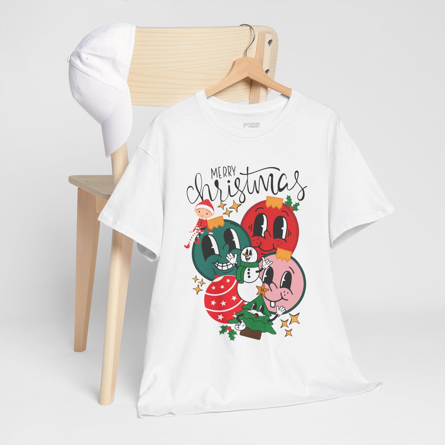 Trendy Christmas Ornament Shirt - Christmas Heavy Cotton Tee