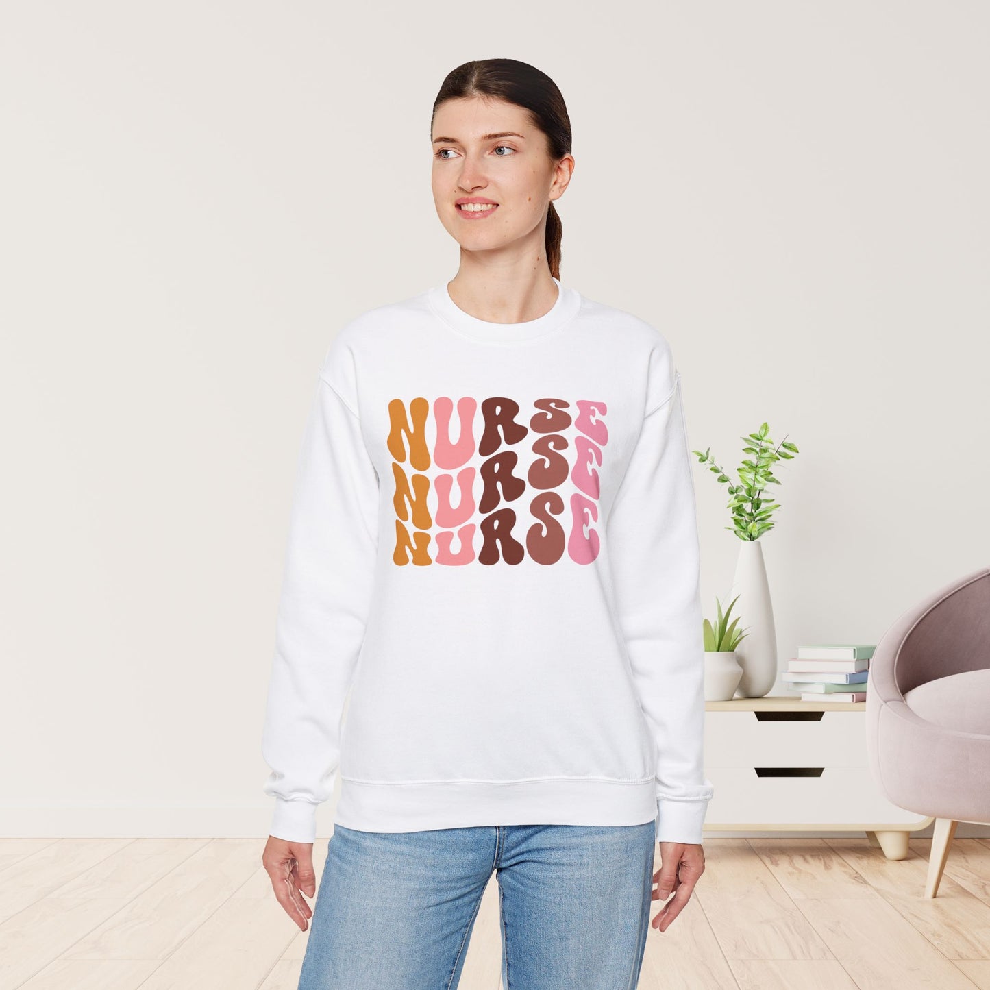 Groovy Nurse Sweatshirt - Nurse Pullover