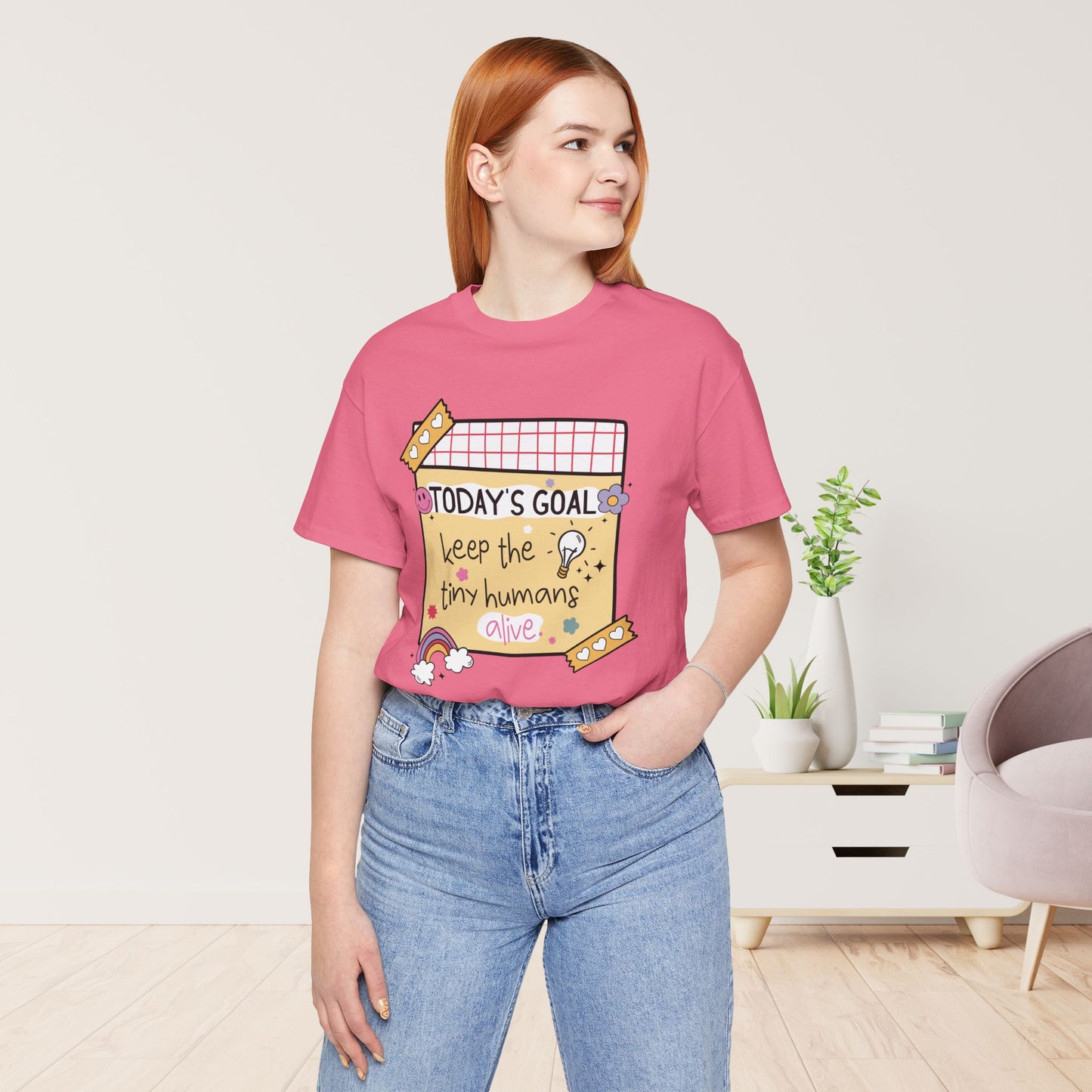 Trendy Motivational Teacher Soft Cotton Tee