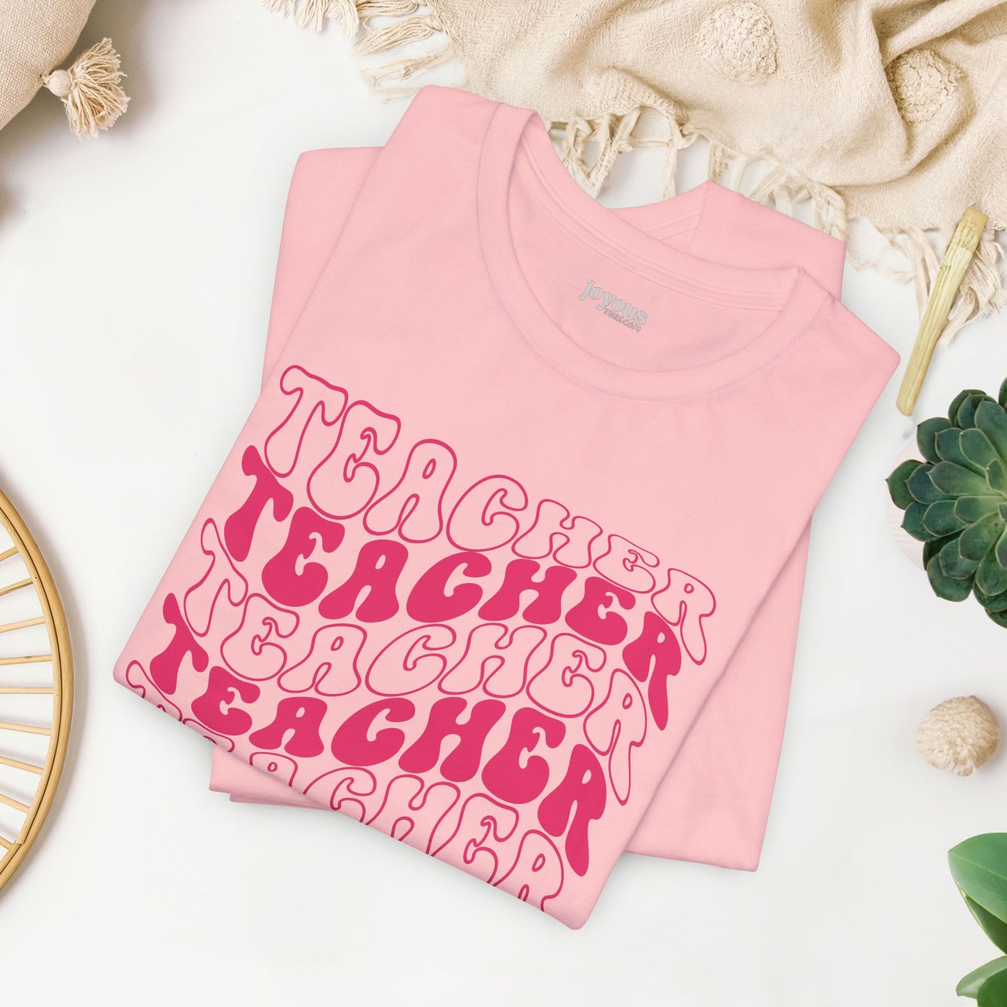 Groovy Trendy Teacher Soft Cotton Tee for School Teachers