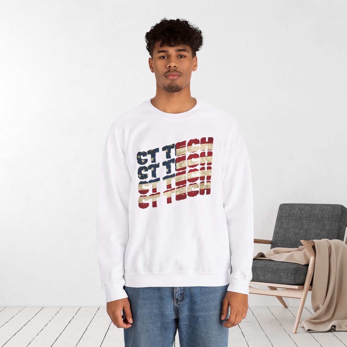 USA Flag CT Tech Sweatshirt - 4th of July CT Technologist Sweater