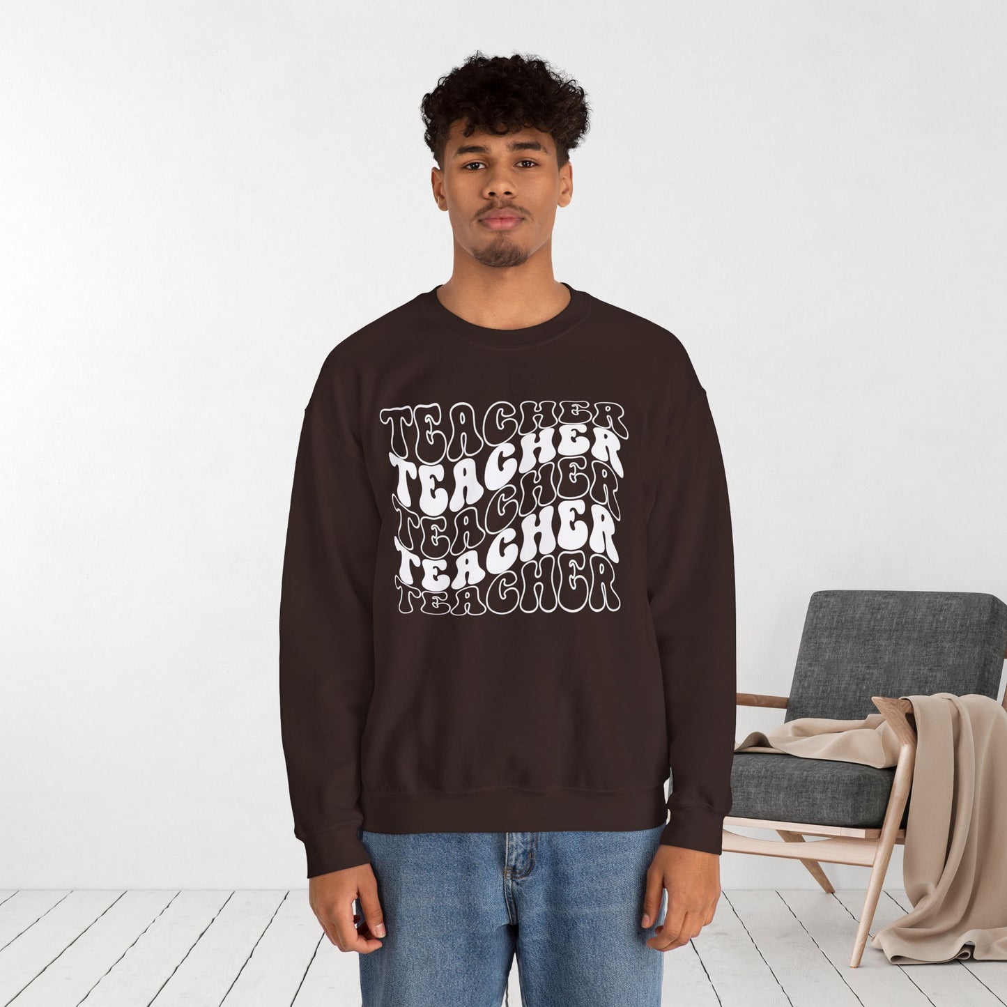 Groovy Unisex Teacher Sweatshirt for School Teachers