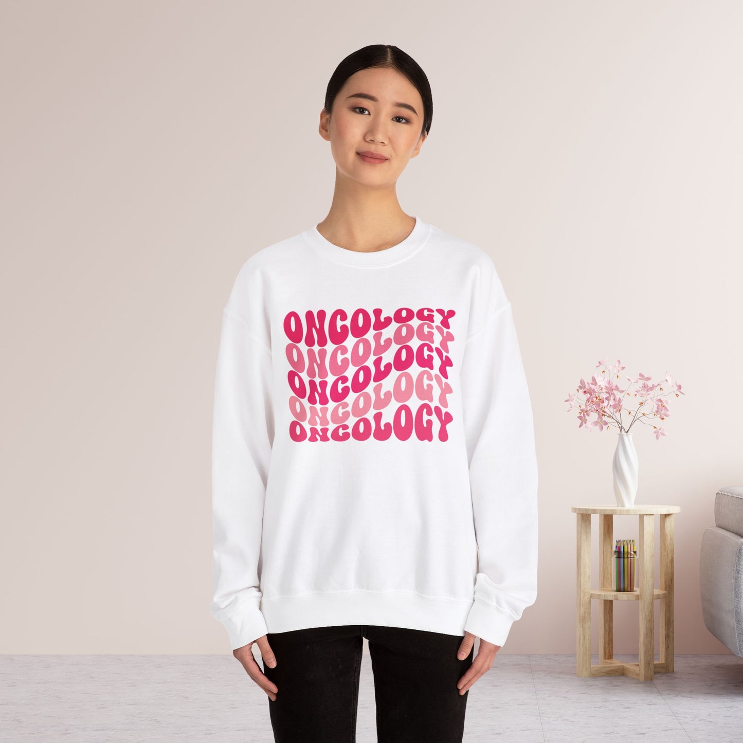 Pink Groovy Colorful Oncology Sweatshirt