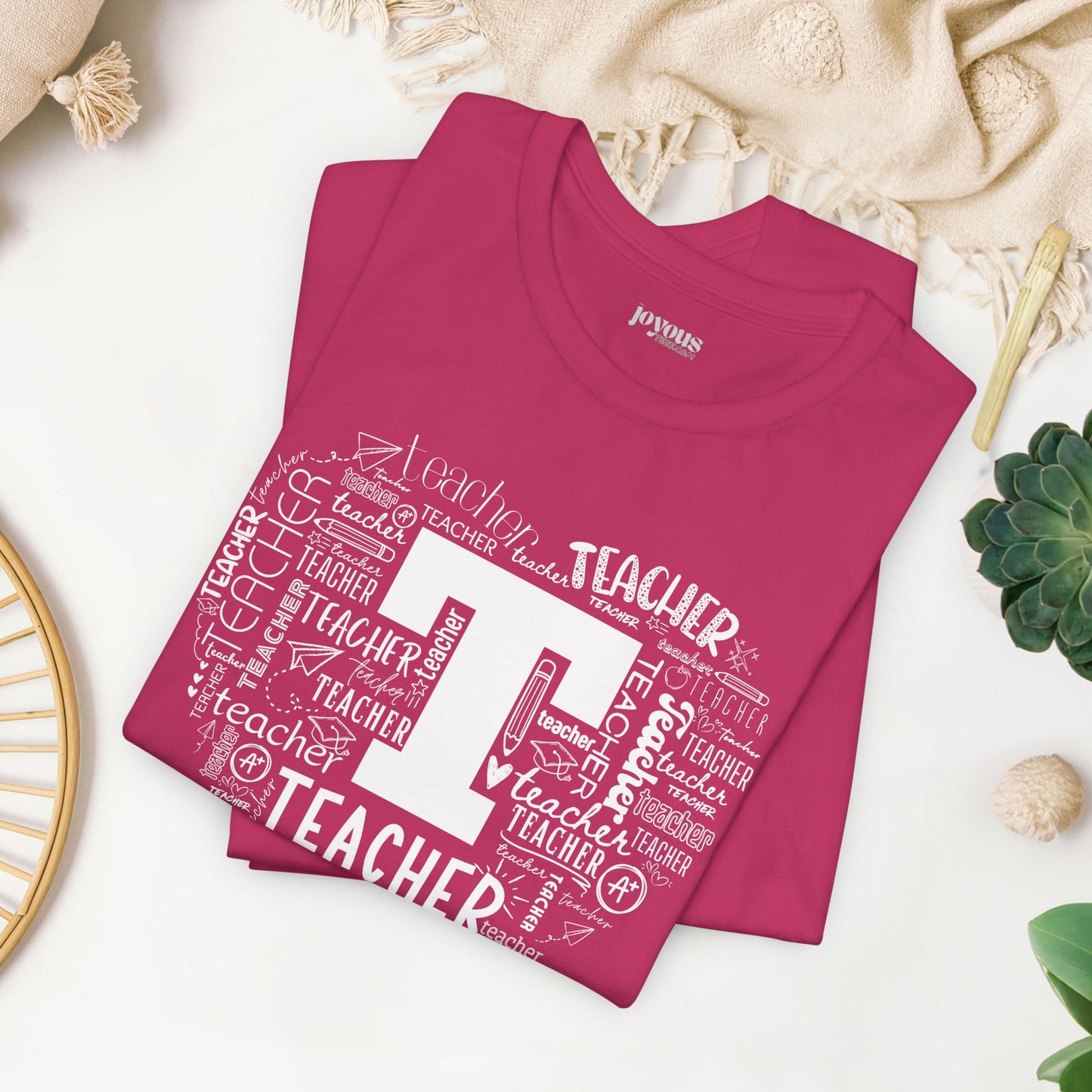 Trendy Teacher Soft Cotton Tee for School Teachers