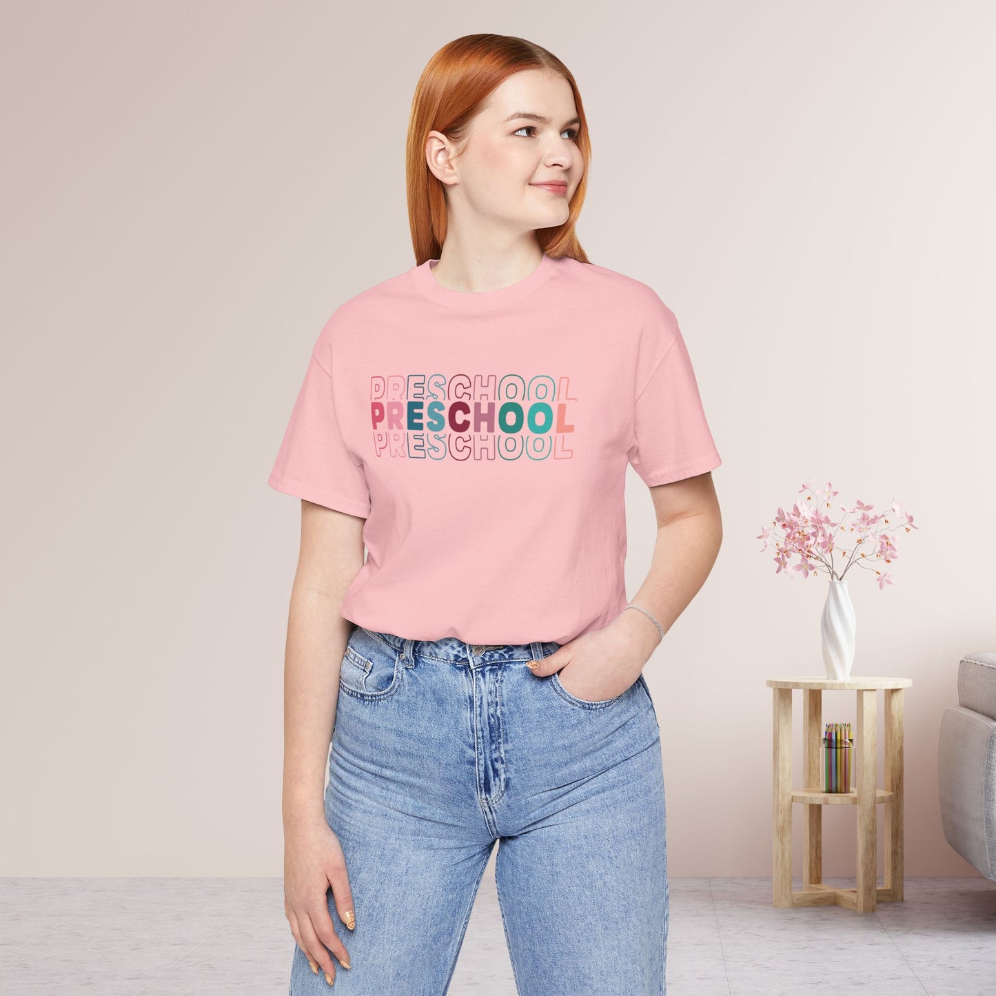 Unisex Preschool Teacher Soft Cotton Tee