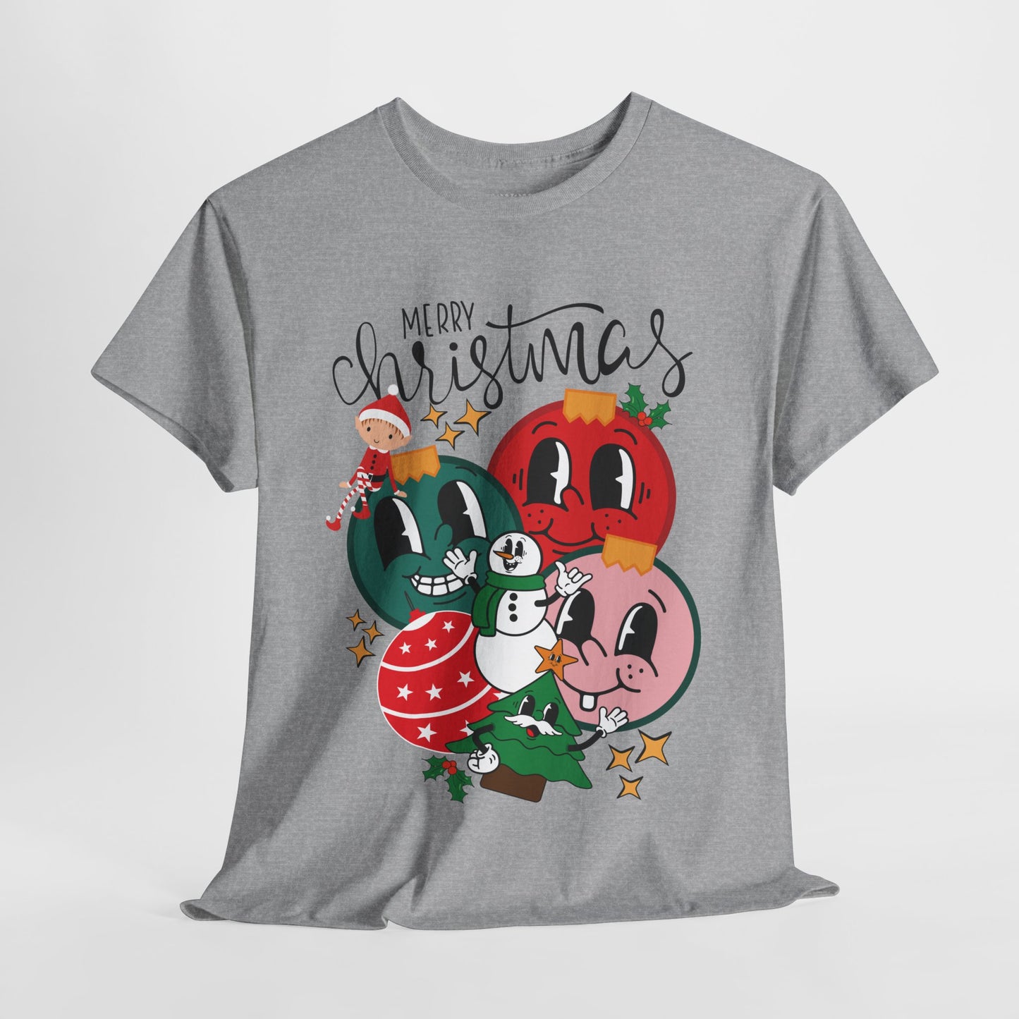 Trendy Christmas Ornament Shirt - Christmas Heavy Cotton Tee