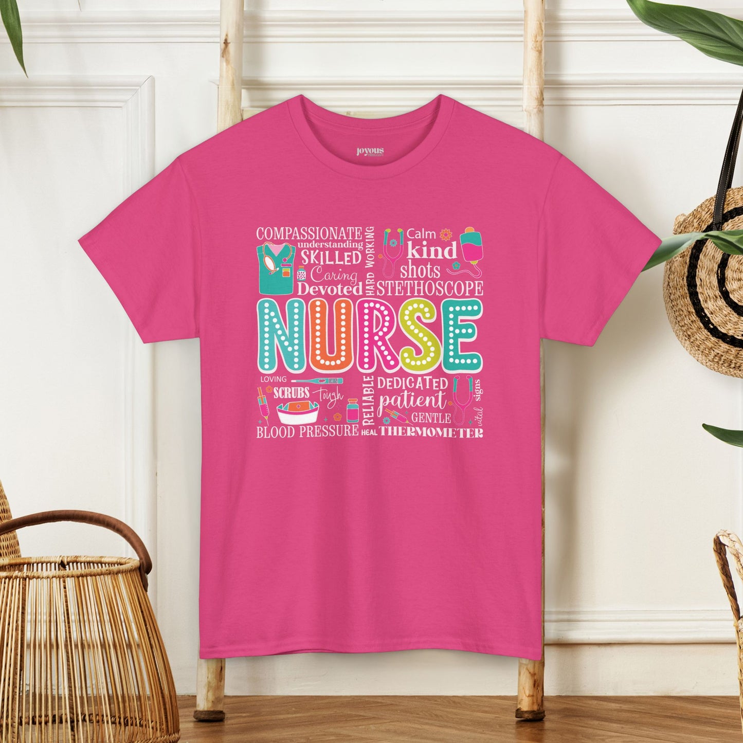 Trendy Nurse Heavy Cotton Tee for Dedicated Registered Nurse