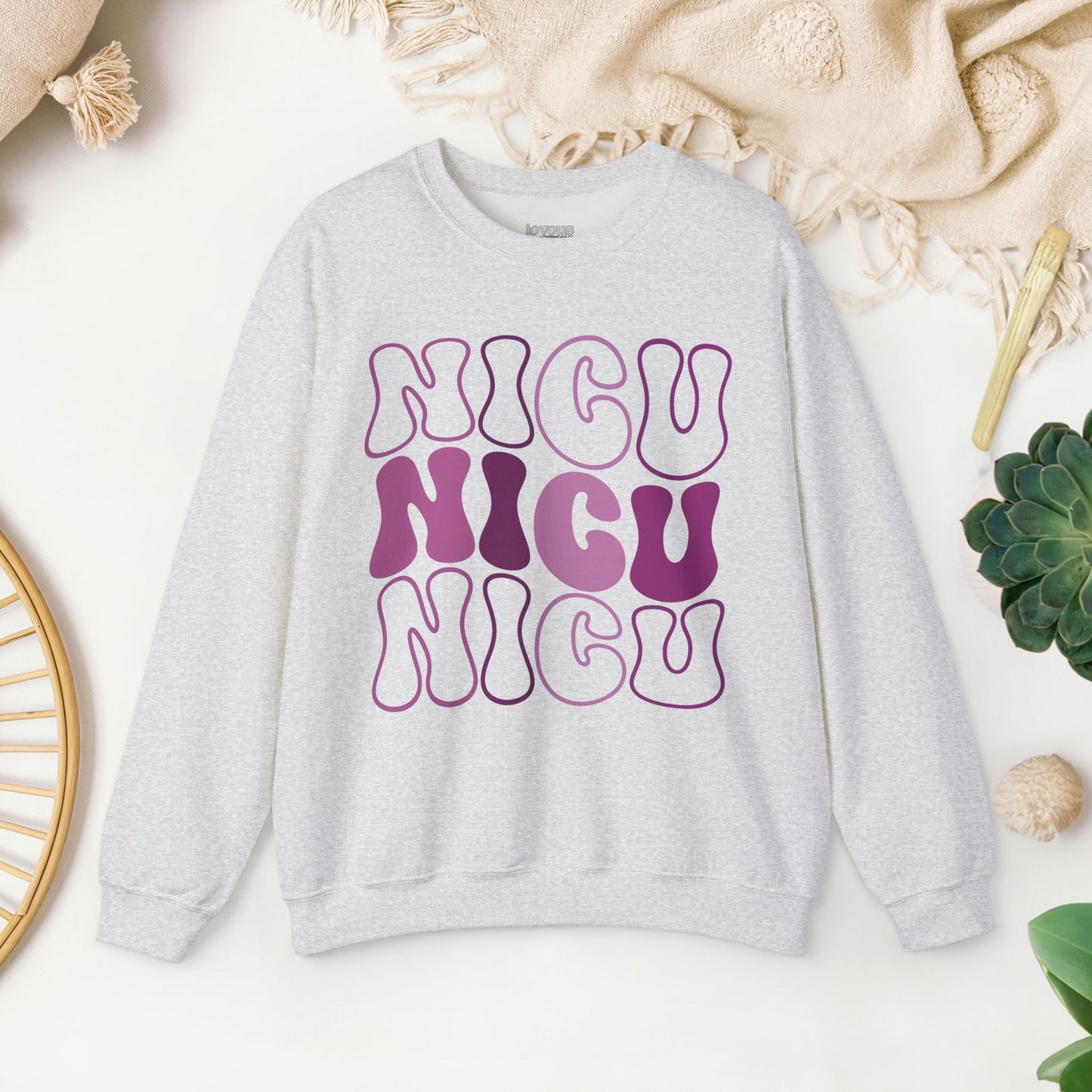 Groovy NICU Sweatshirt - Neonatal ICU Nurse Sweater